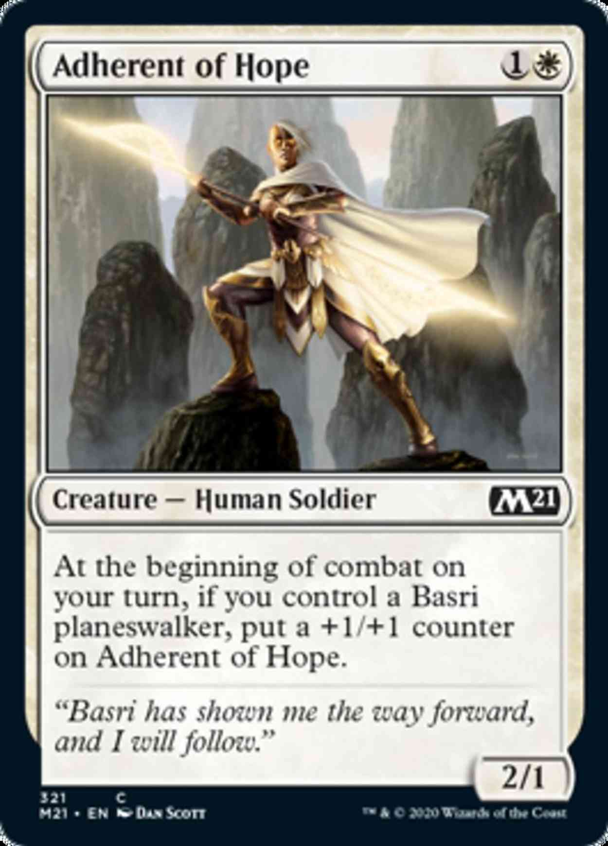 Adherent of Hope magic card front