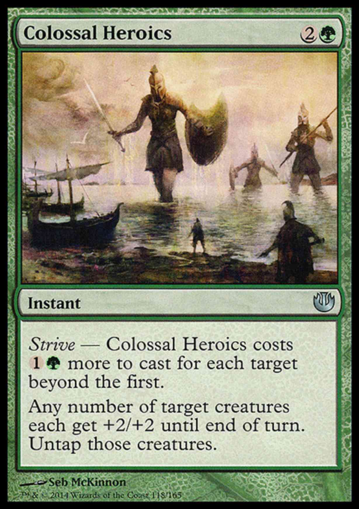 Colossal Heroics magic card front