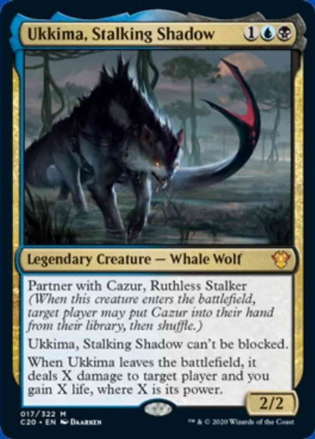 Ukkima, Stalking Shadow magic card front