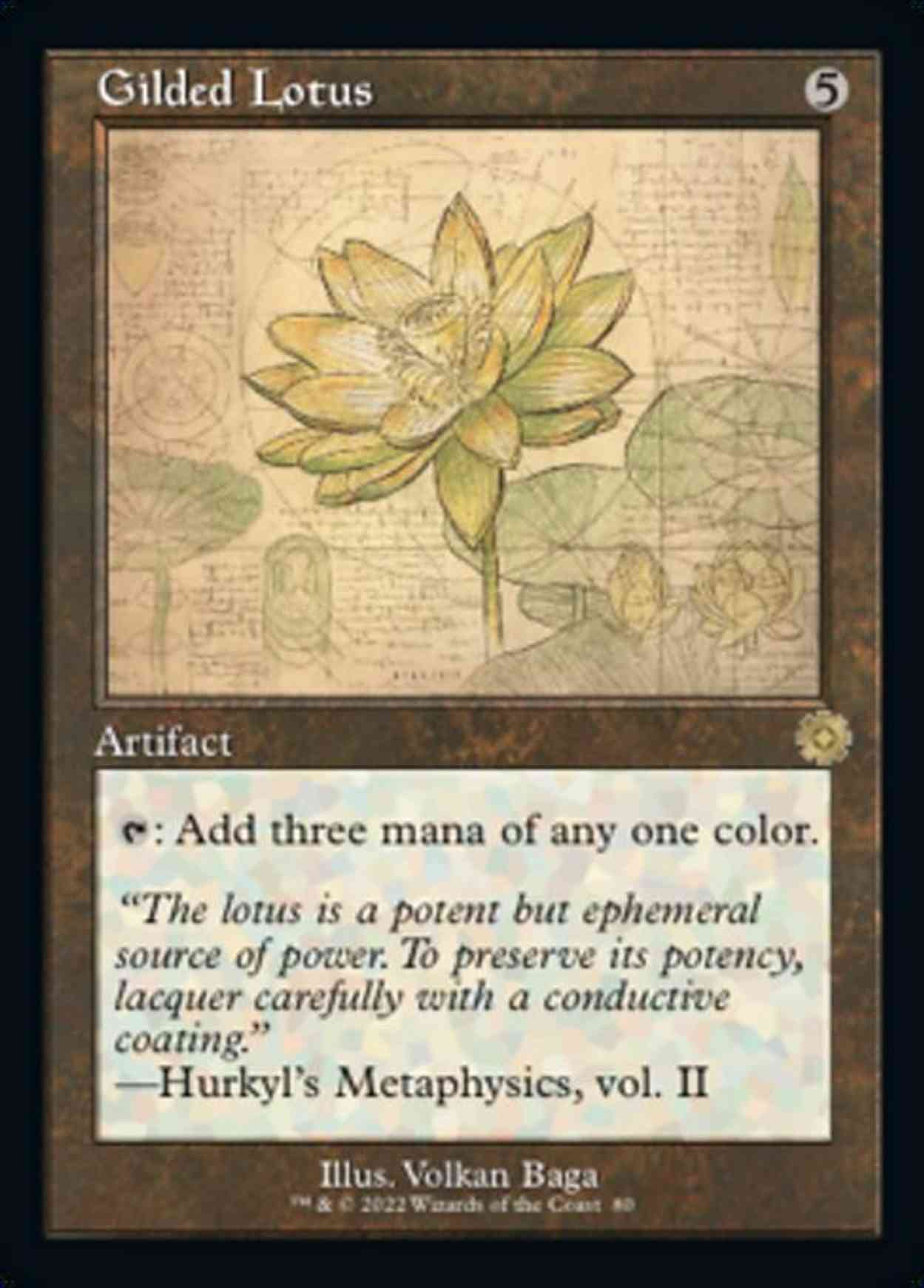 Gilded Lotus (Schematic) magic card front