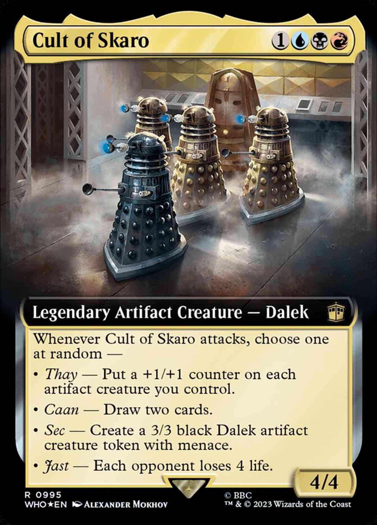 Cult of Skaro (Extended Art) (Surge Foil) magic card front