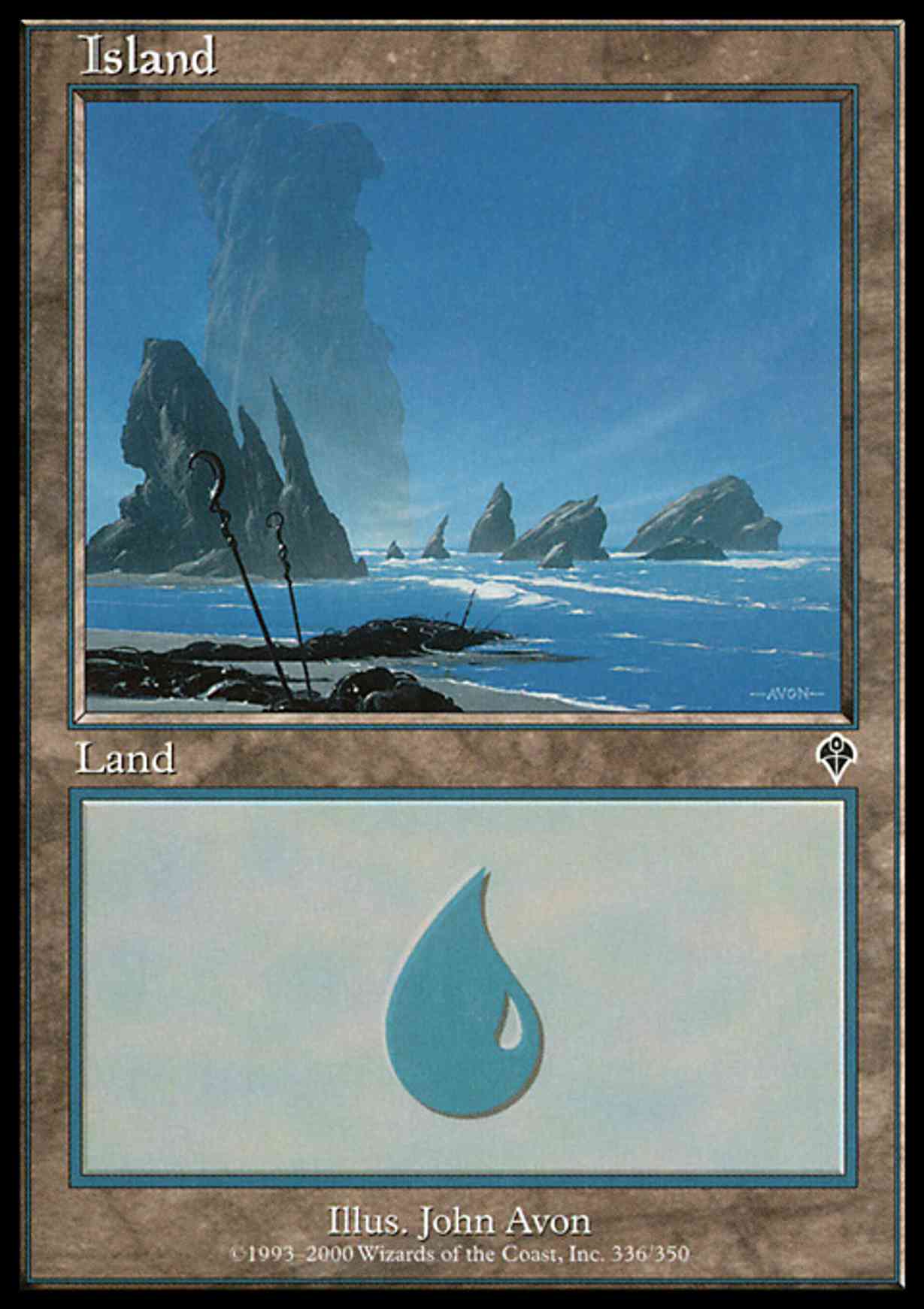 Island (336) magic card front