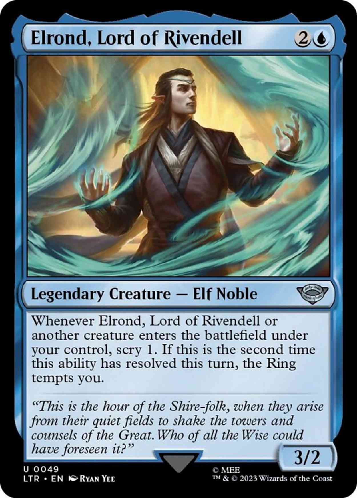 Elrond, Lord of Rivendell magic card front