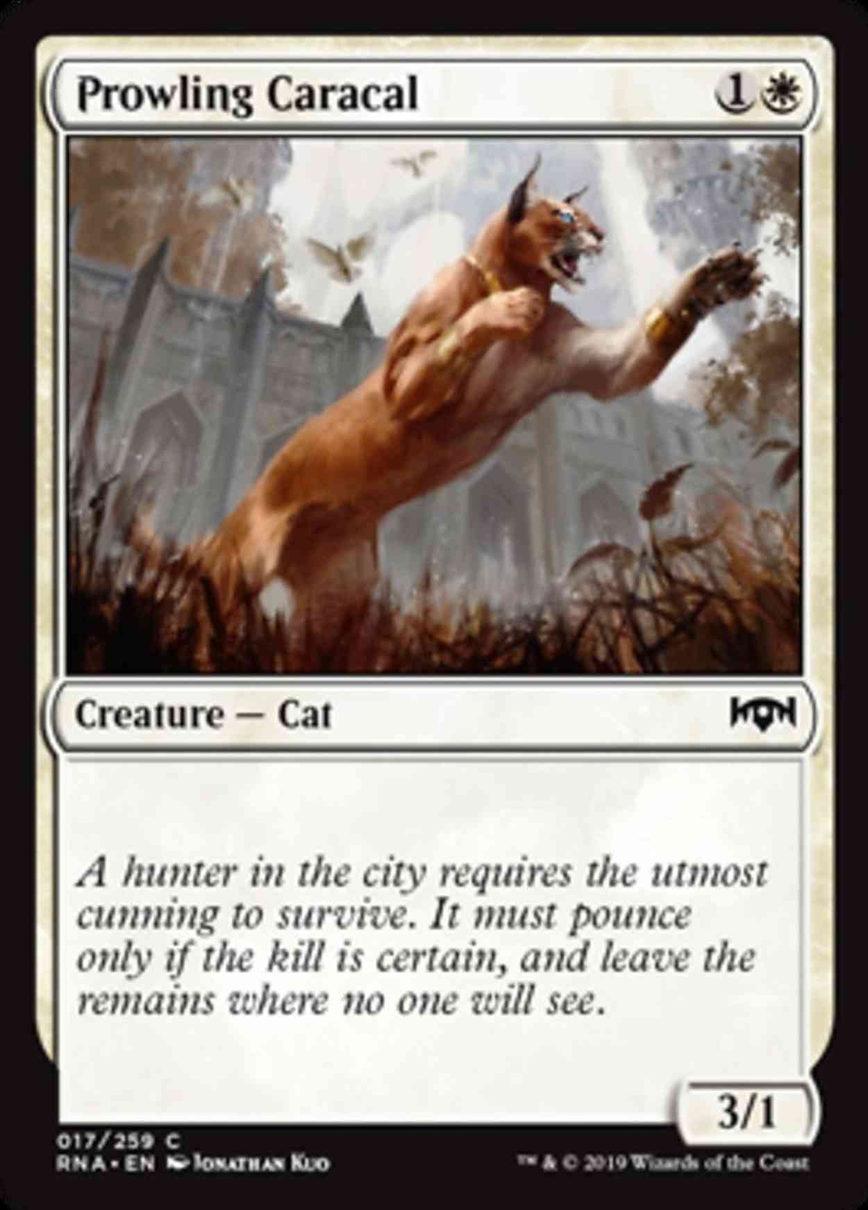 Prowling Caracal magic card front