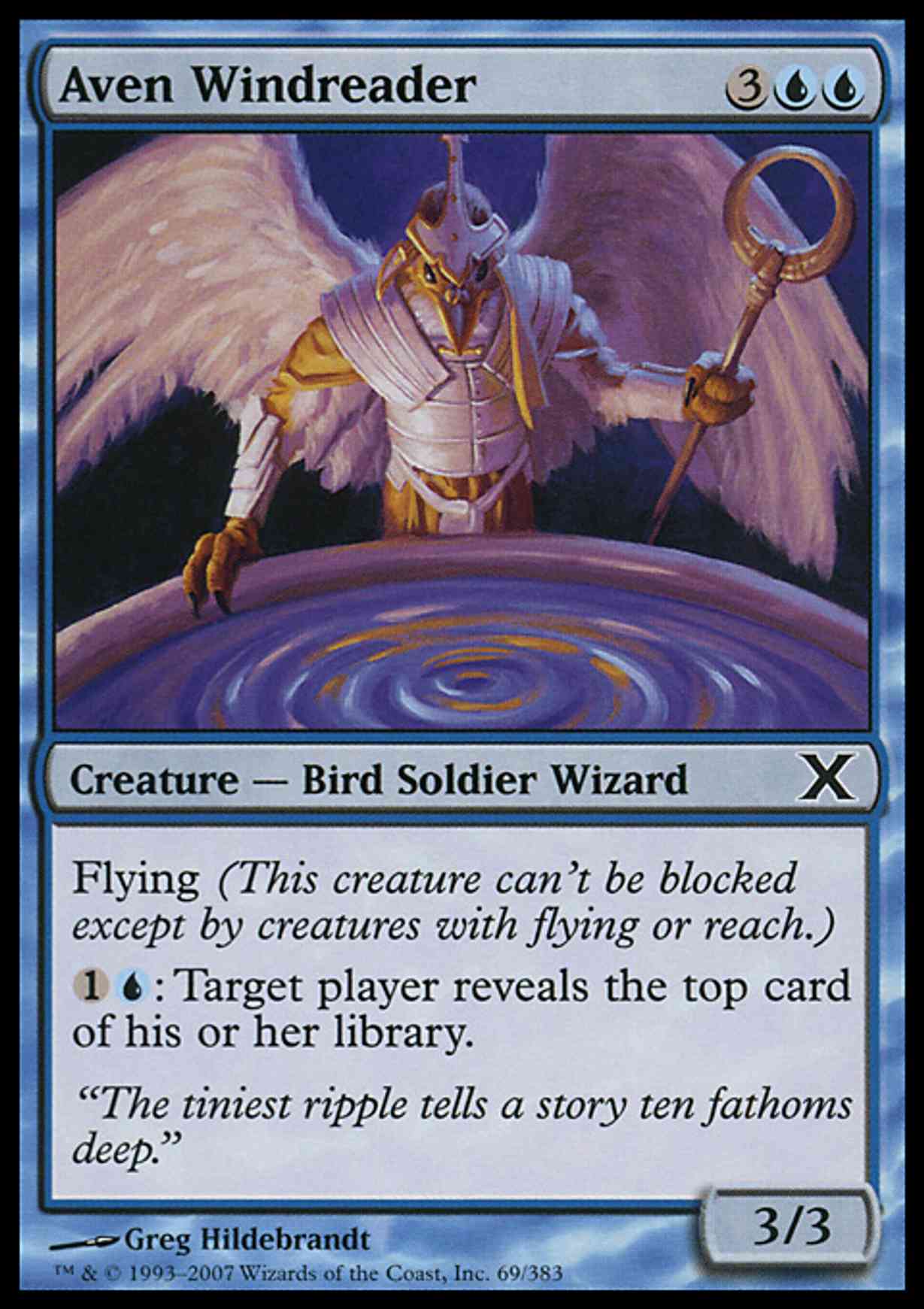 Aven Windreader magic card front