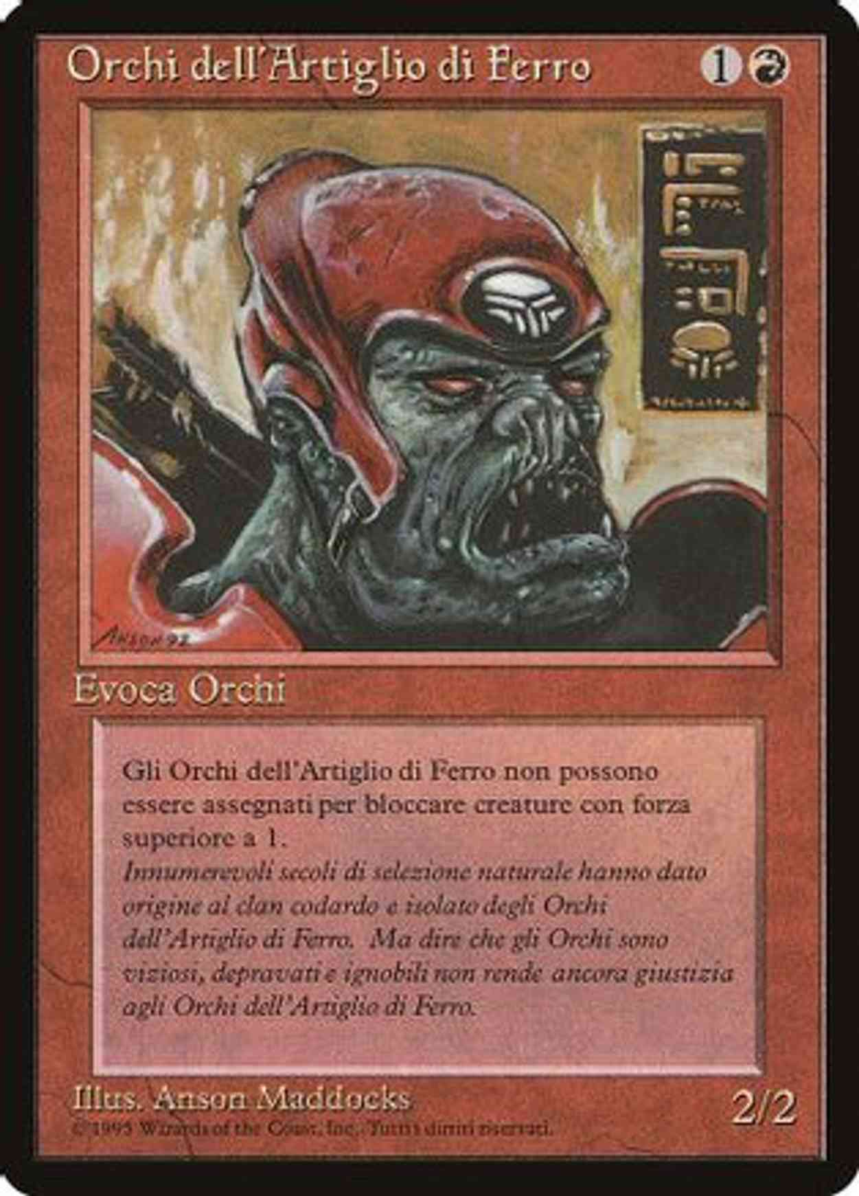 Ironclaw Orcs (Italian) - "Orchi dell'Artiglio di Ferro" magic card front