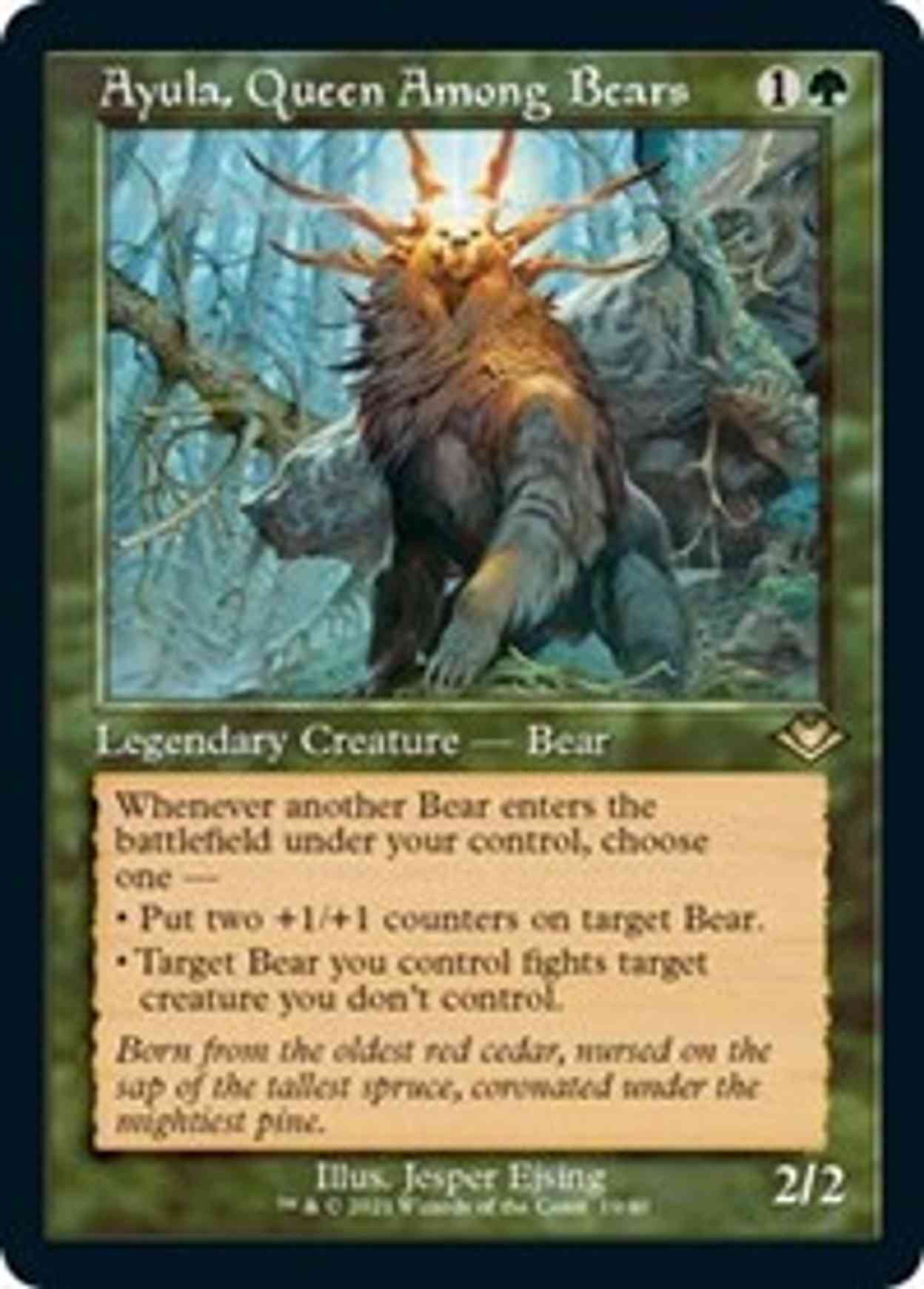 Ayula, Queen Among Bears (Retro Frame) magic card front