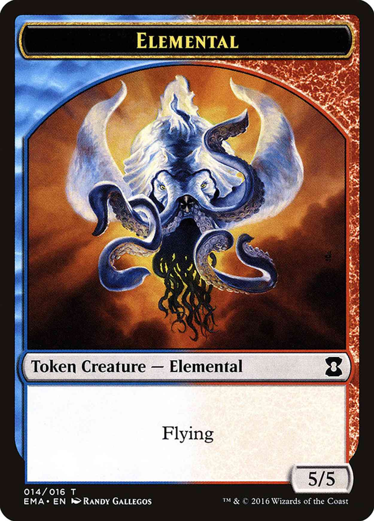 Elemental Token (Multicolor) magic card front