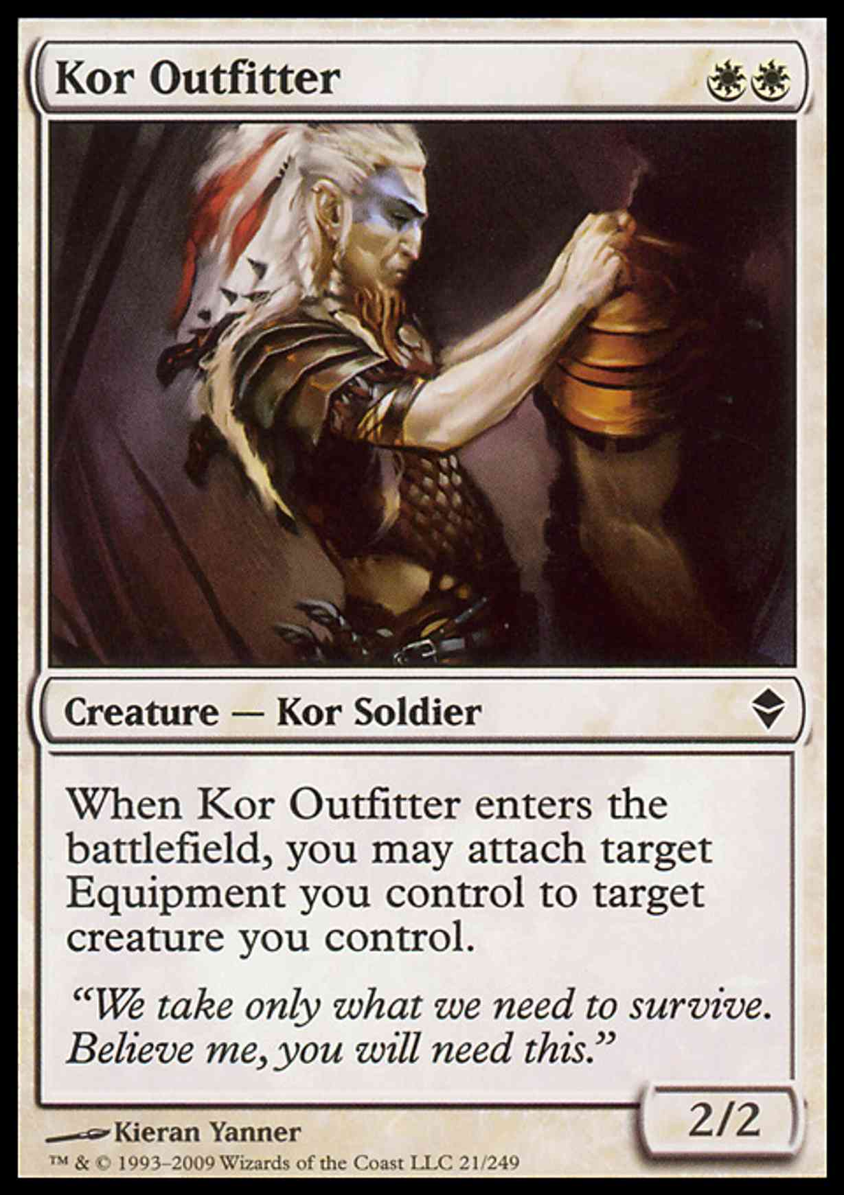 Kor Outfitter magic card front
