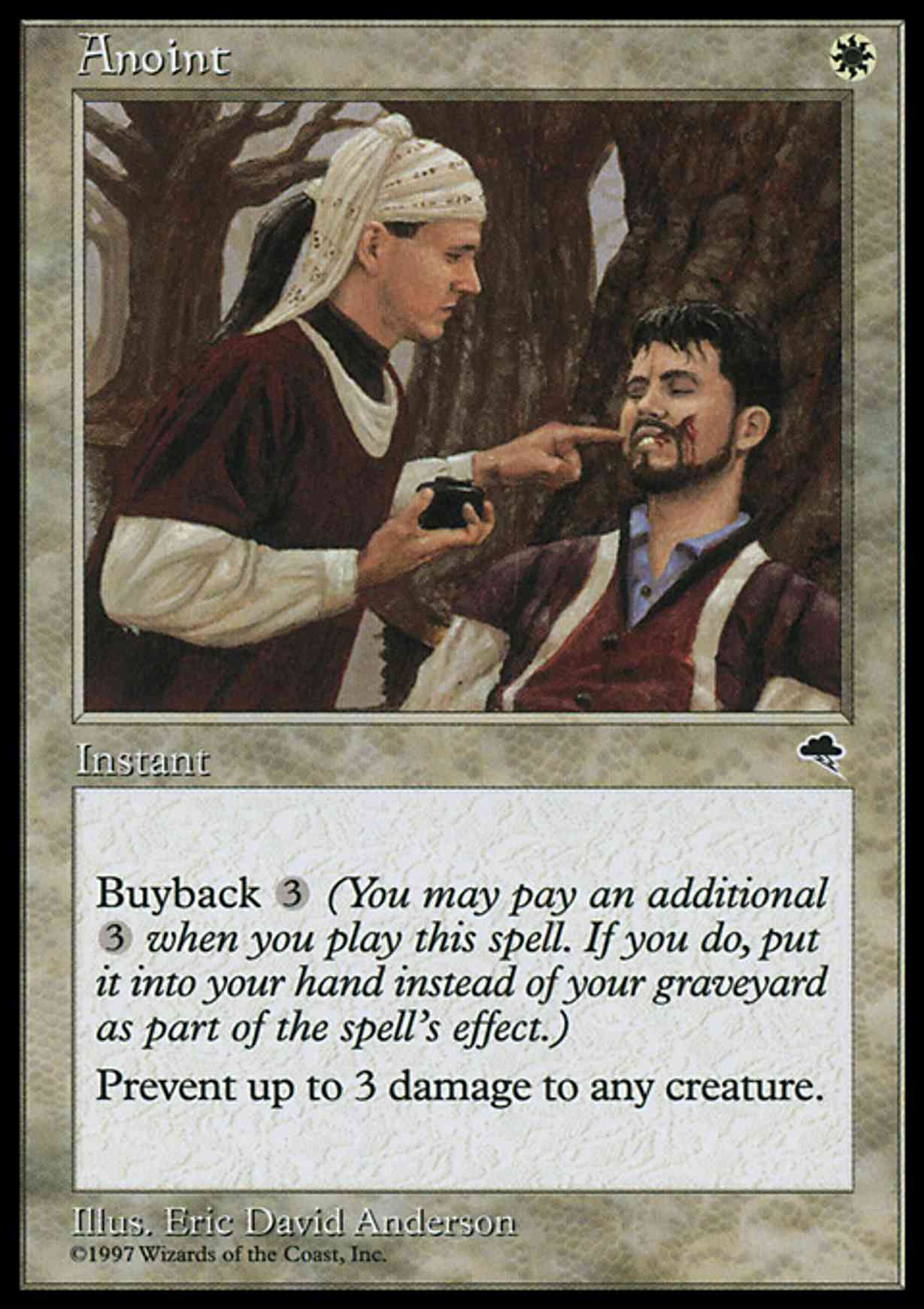 Anoint magic card front