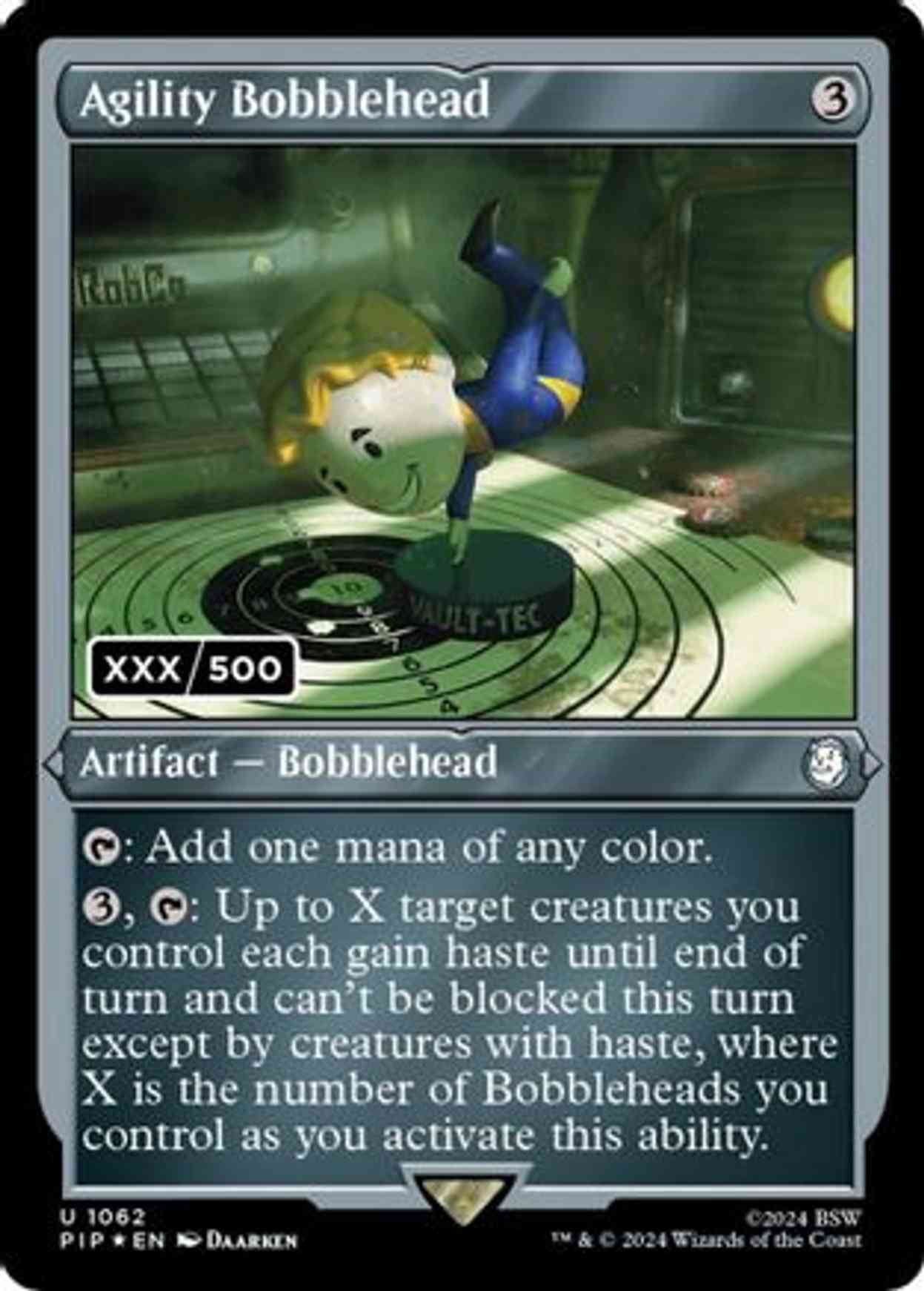 Agility Bobblehead (Serial Numbered) magic card front