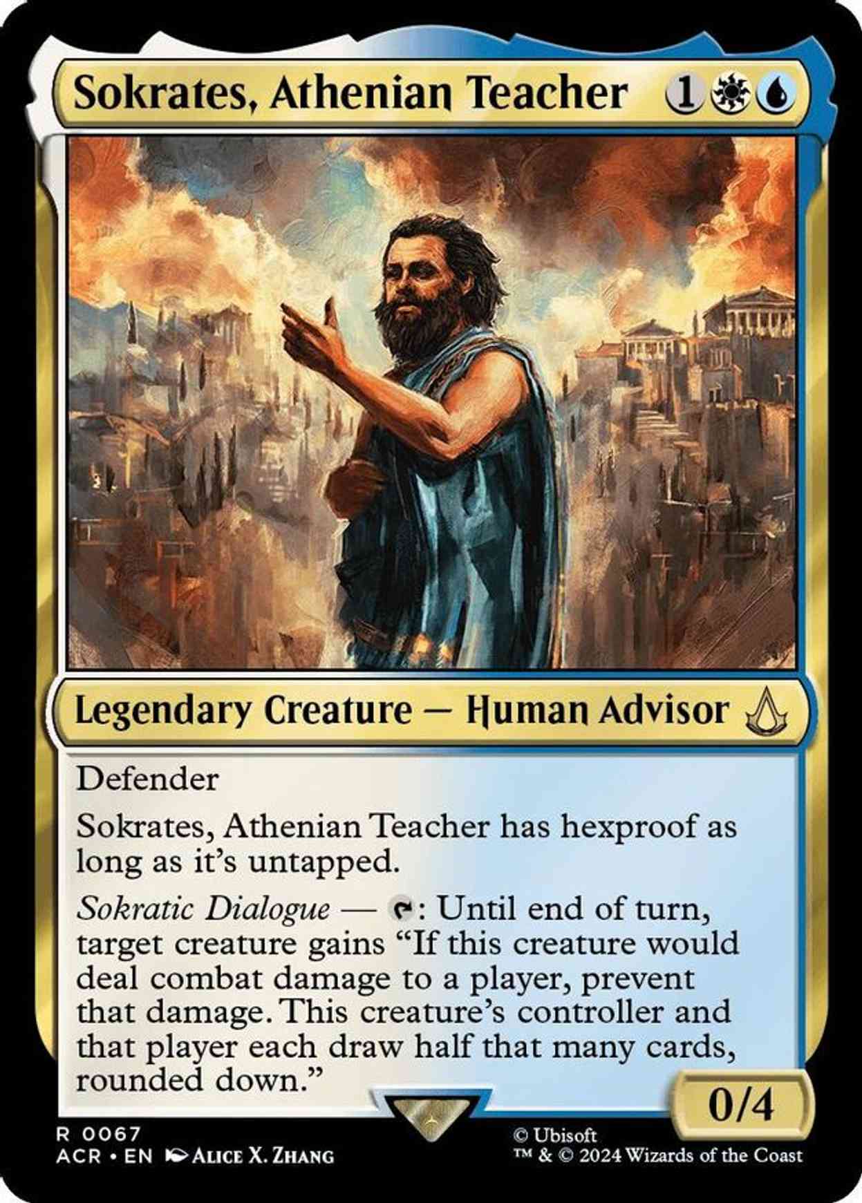 Sokrates, Athenian Teacher magic card front