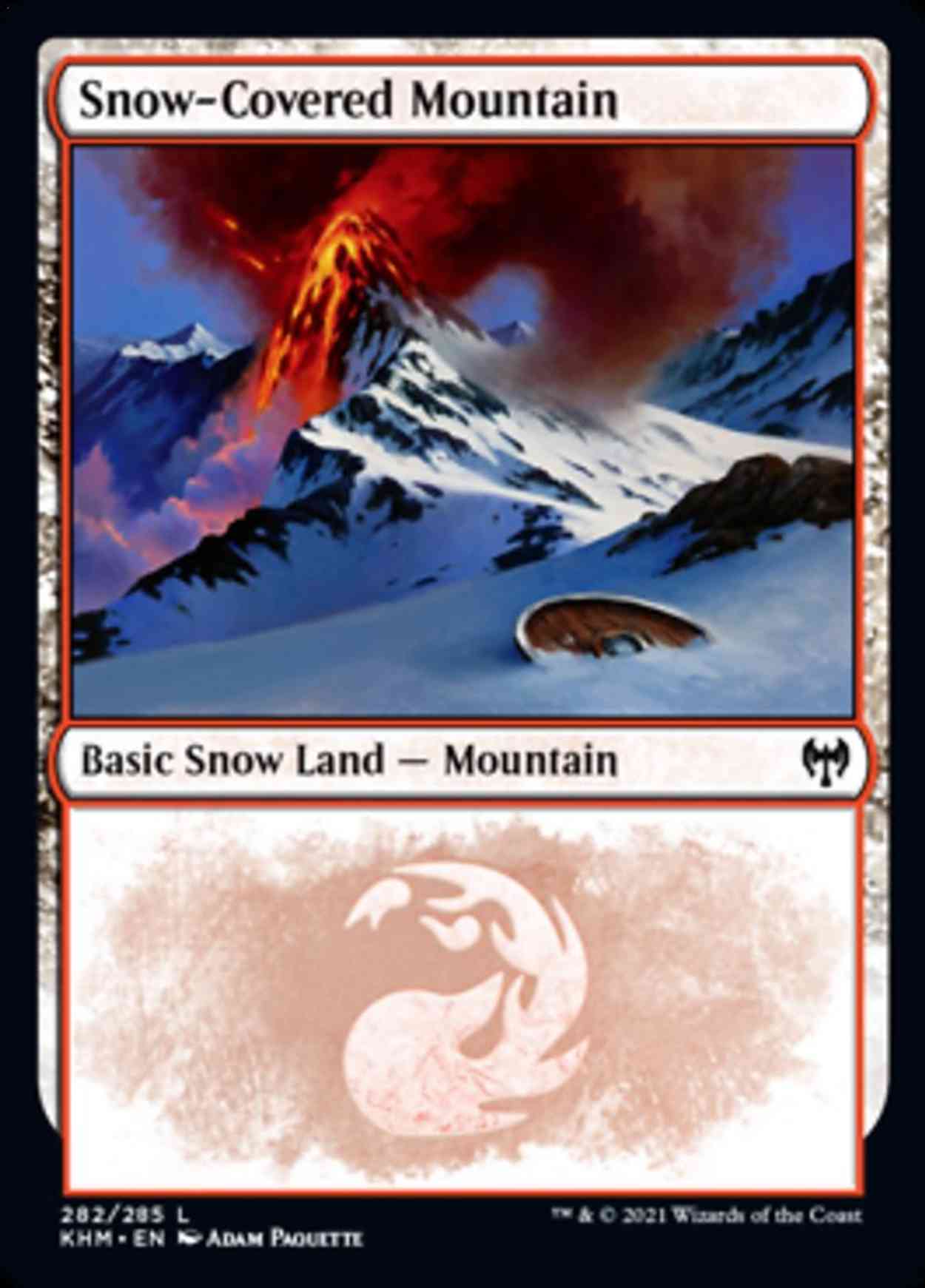 Snow-Covered Mountain (282) magic card front