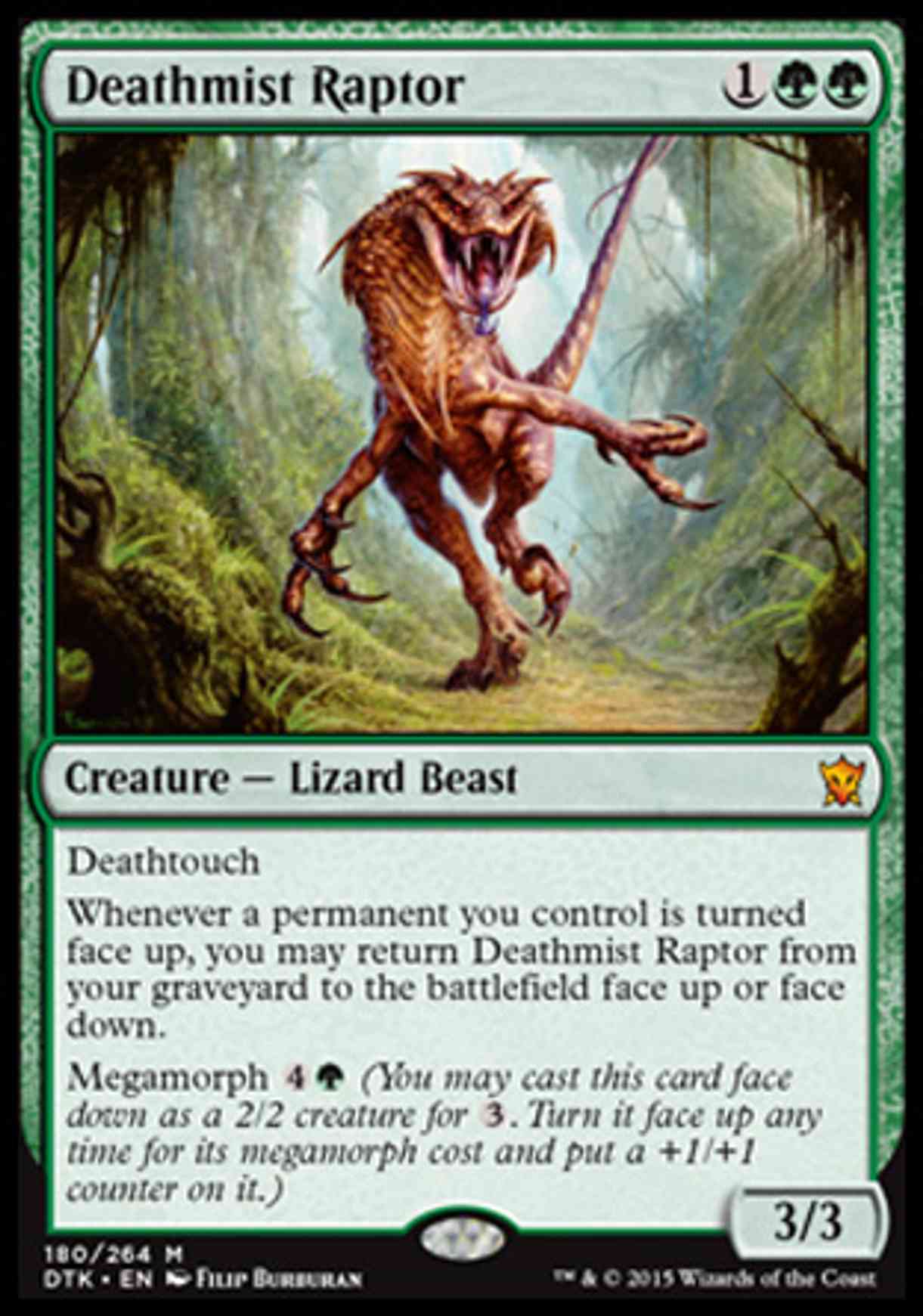 Deathmist Raptor magic card front