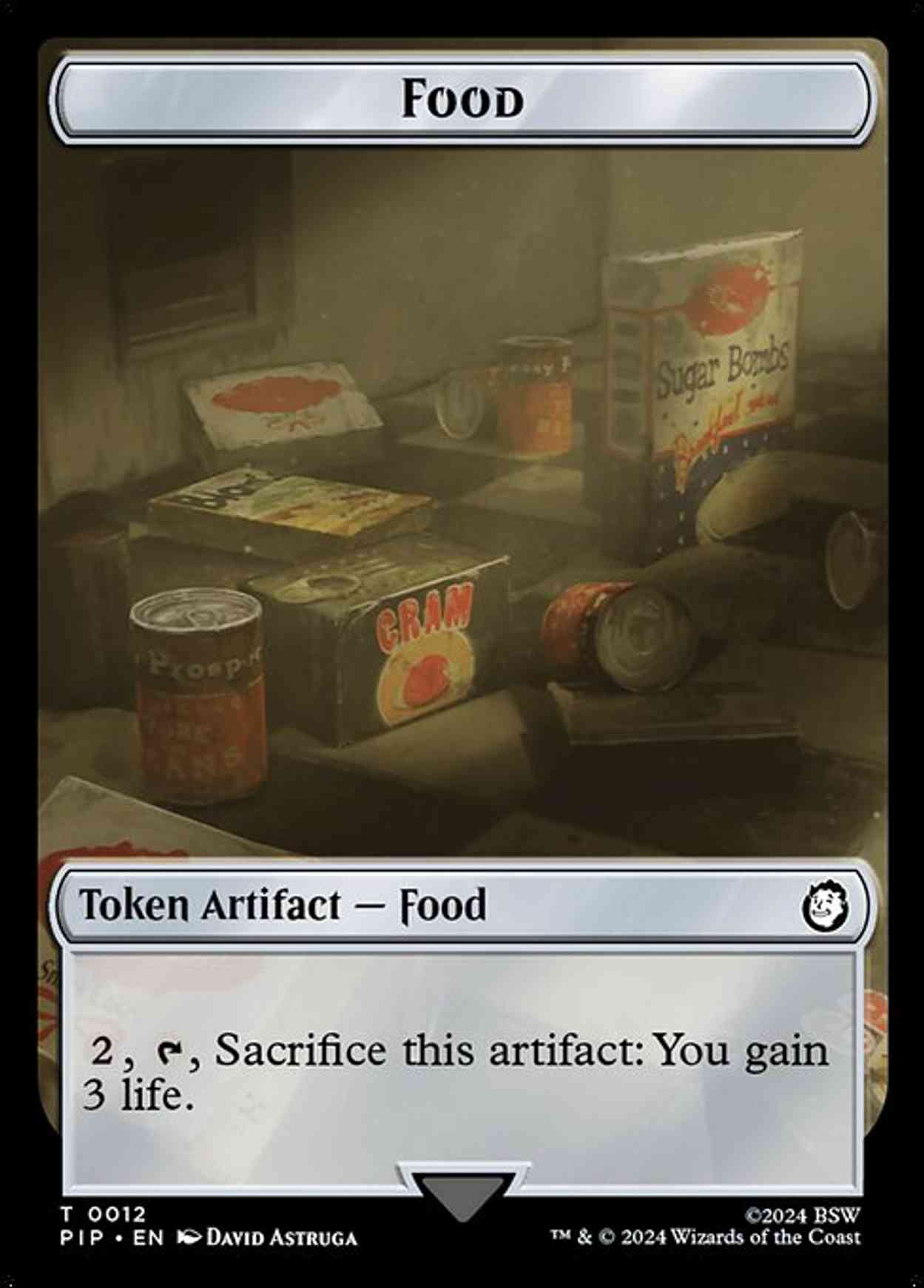 Food (0012) // Copy Double-Sided Token magic card front