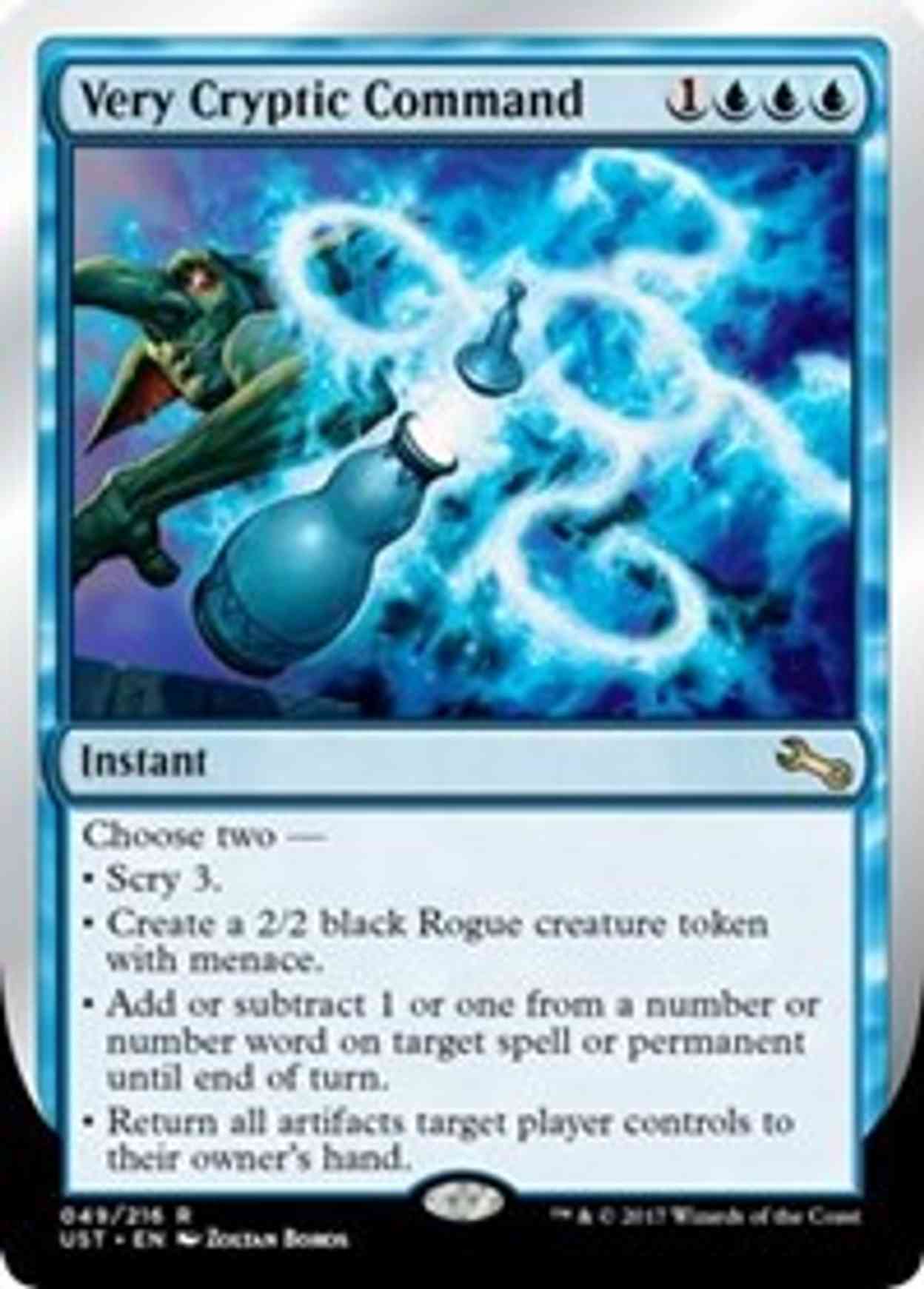 Very Cryptic Command (F) magic card front
