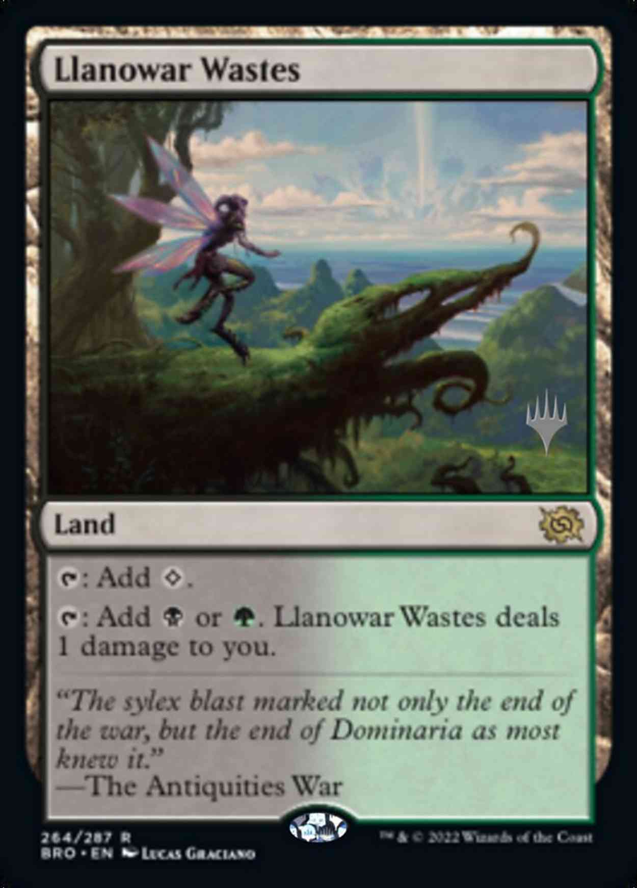 Llanowar Wastes magic card front