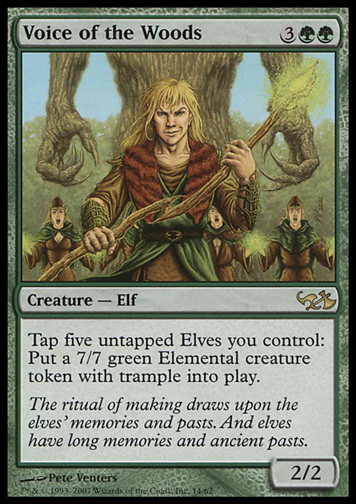 Voice of the Woods magic card front
