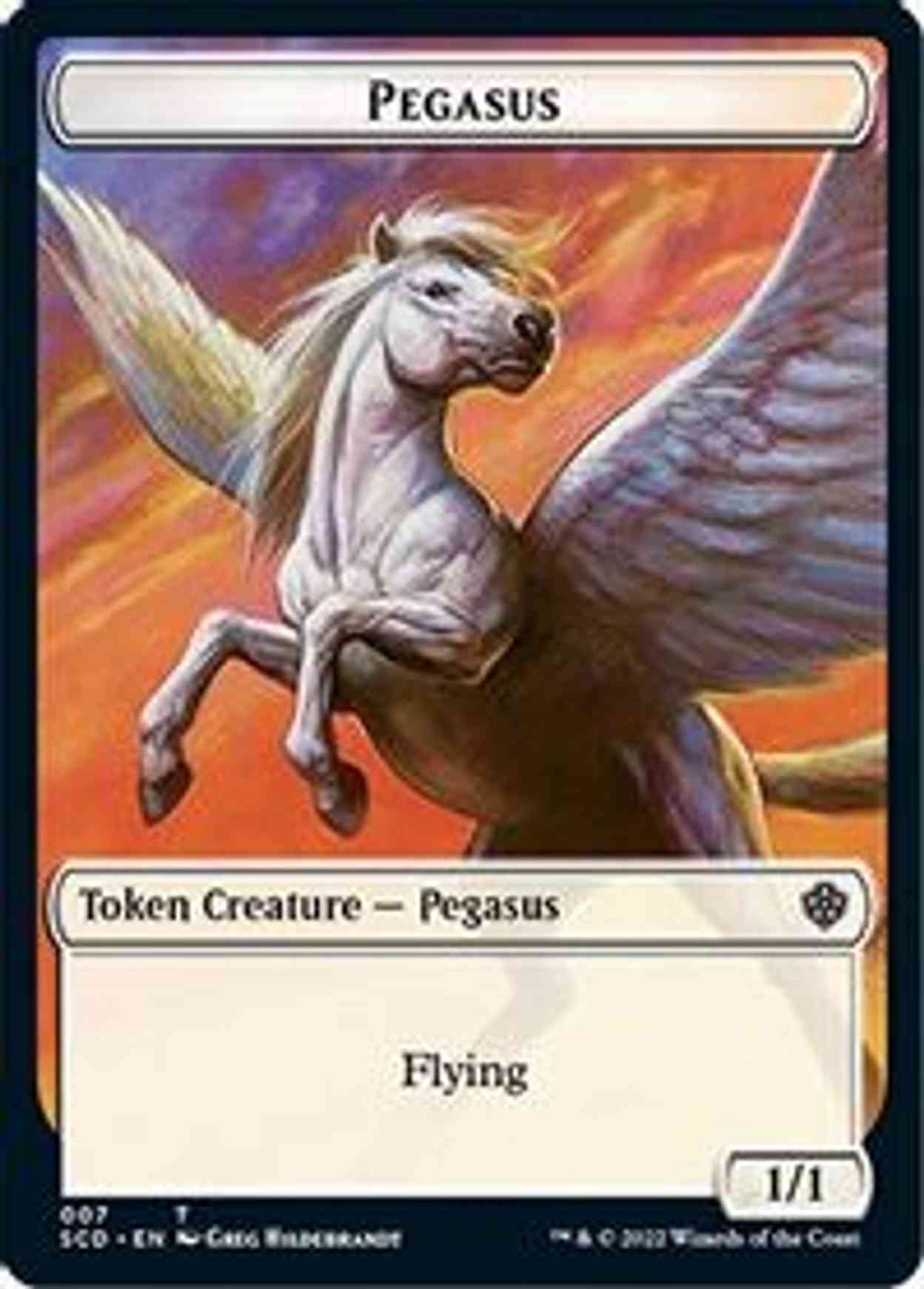 Pegasus // Thopter Double-sided Token magic card front