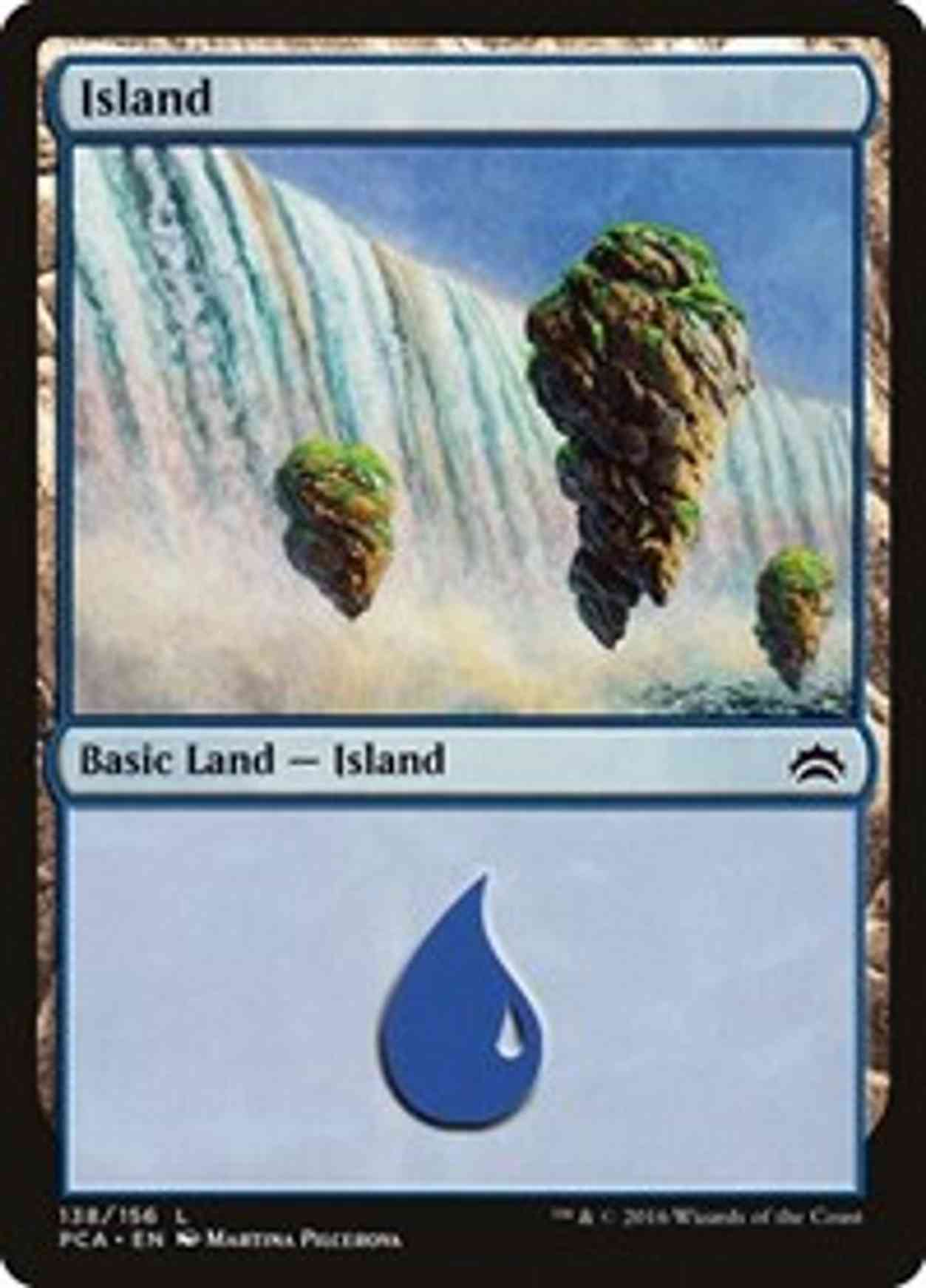 Island (138) magic card front