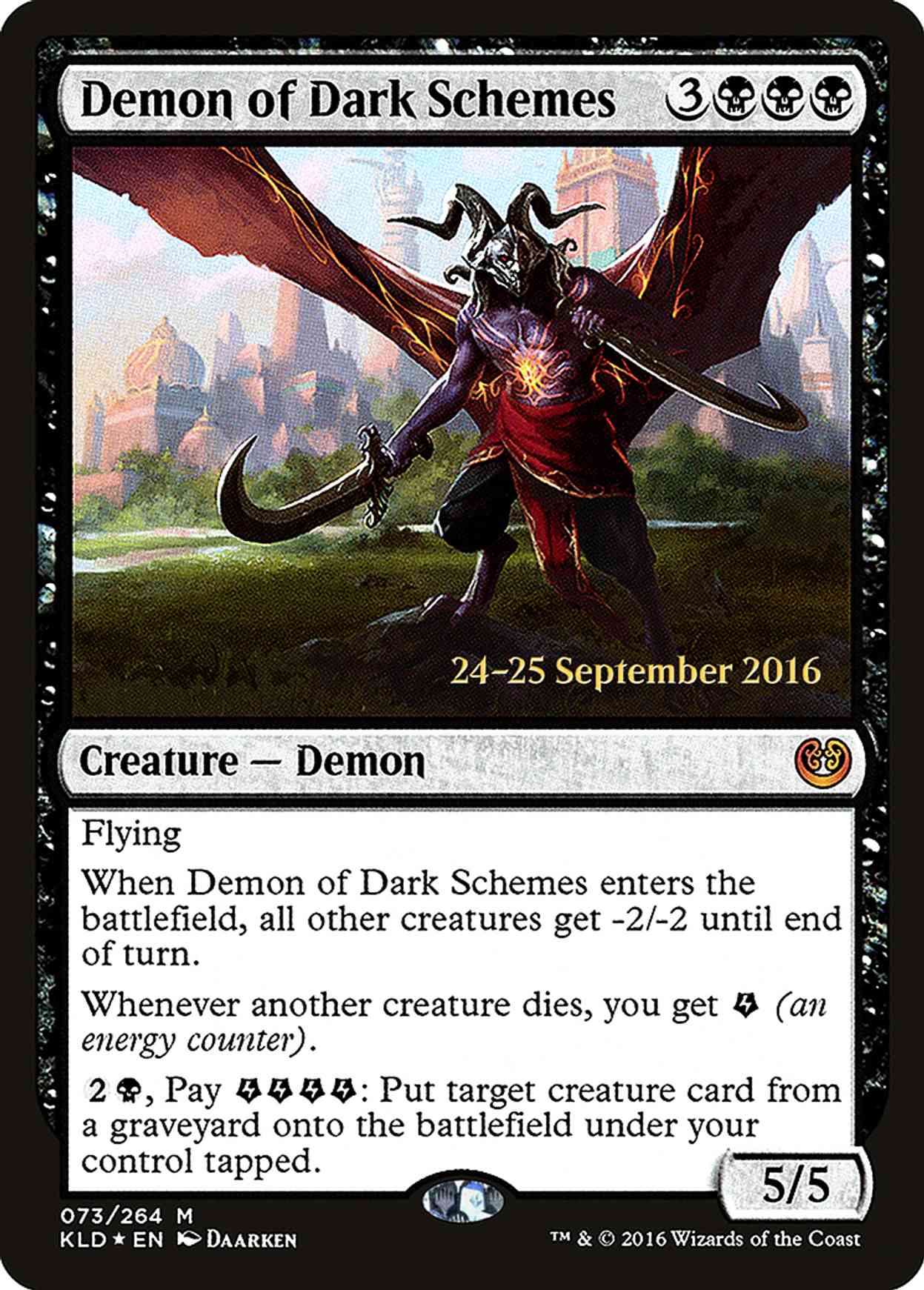 Demon of Dark Schemes magic card front
