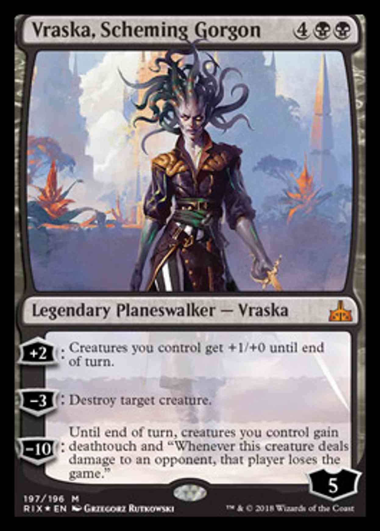 Vraska, Scheming Gorgon magic card front