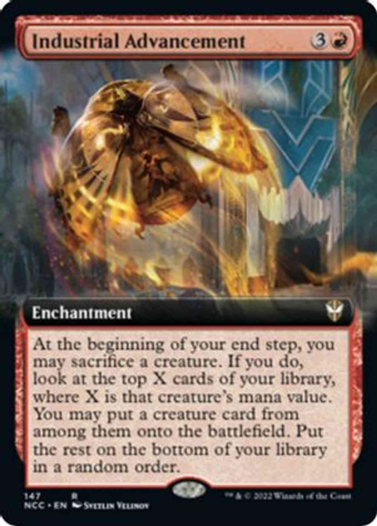 Industrial Advancement (Extended Art) magic card front