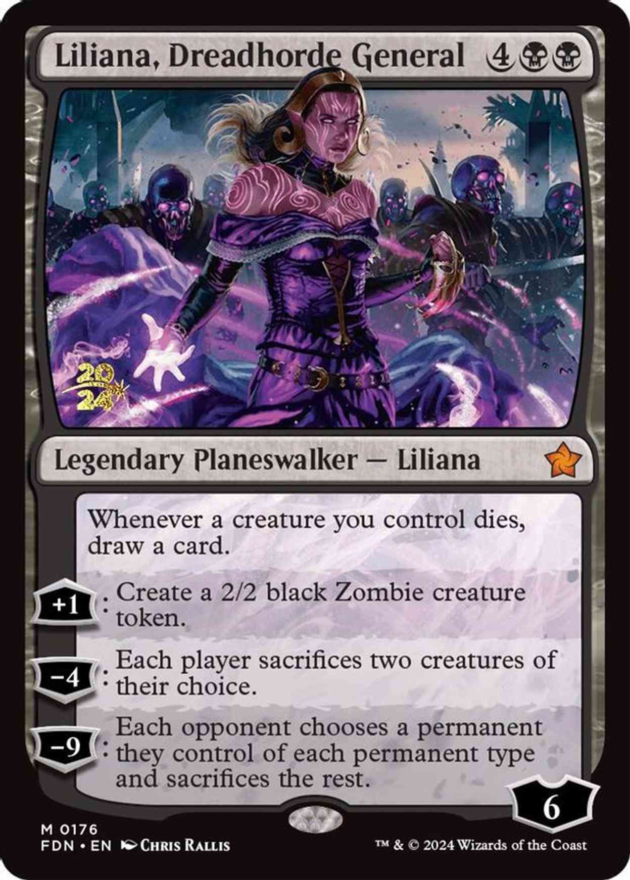 Liliana, Dreadhorde General (FDN) magic card front