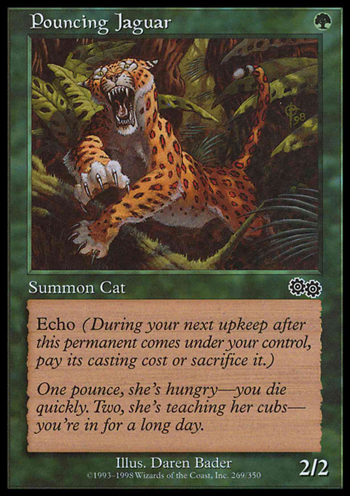Pouncing Jaguar magic card front