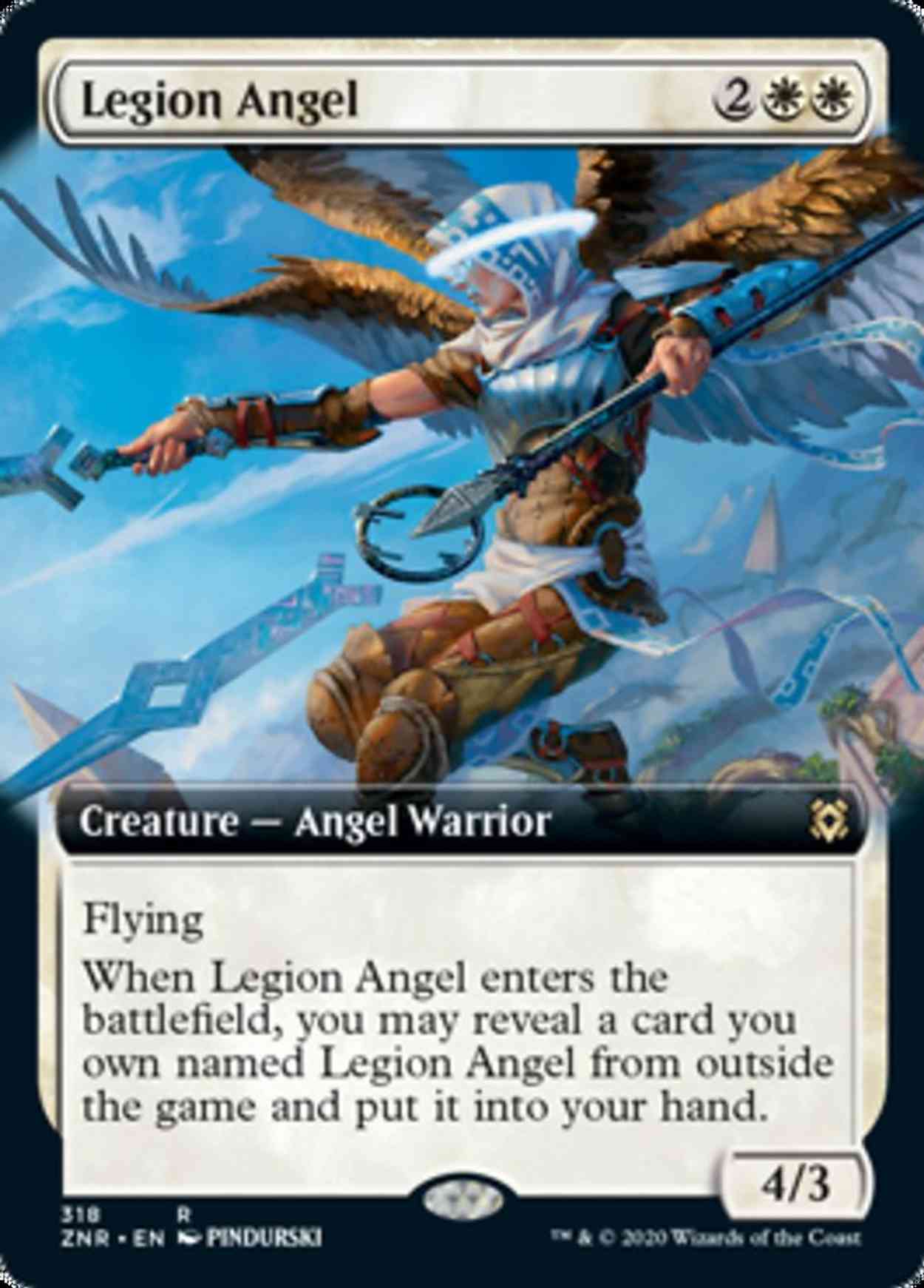 Legion Angel (Extended Art) magic card front