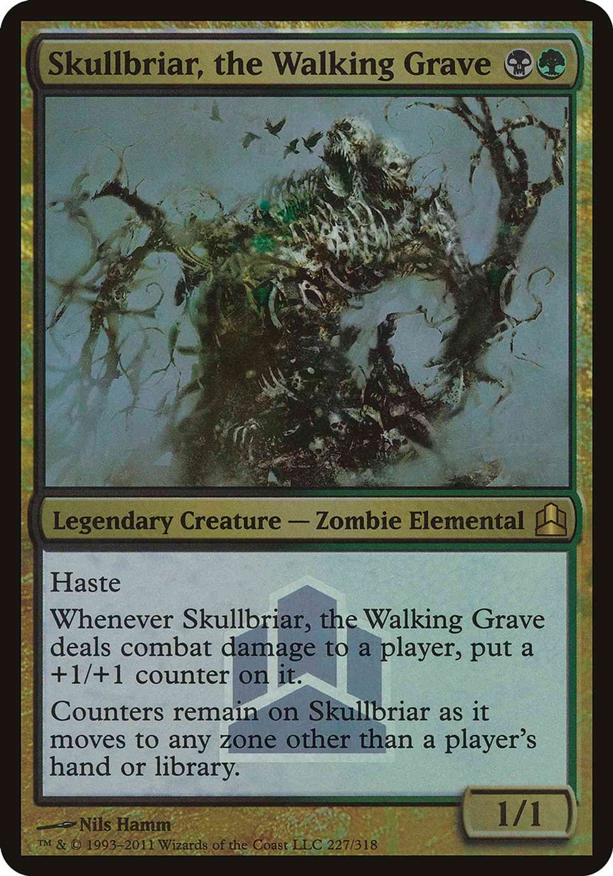 Skullbriar, the Walking Grave (Commander Launch Promo) magic card front
