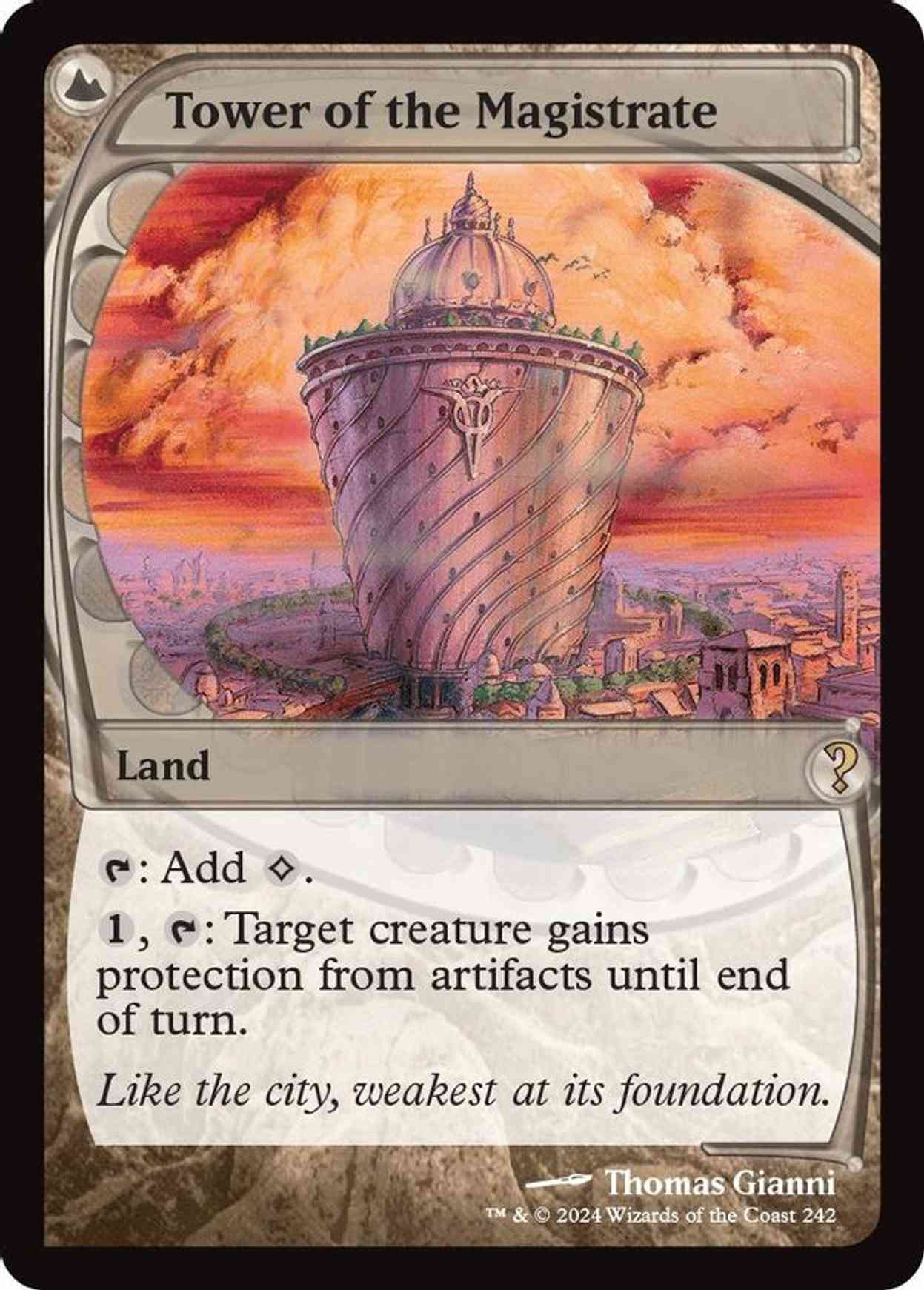 Tower of the Magistrate (Future Sight) magic card front