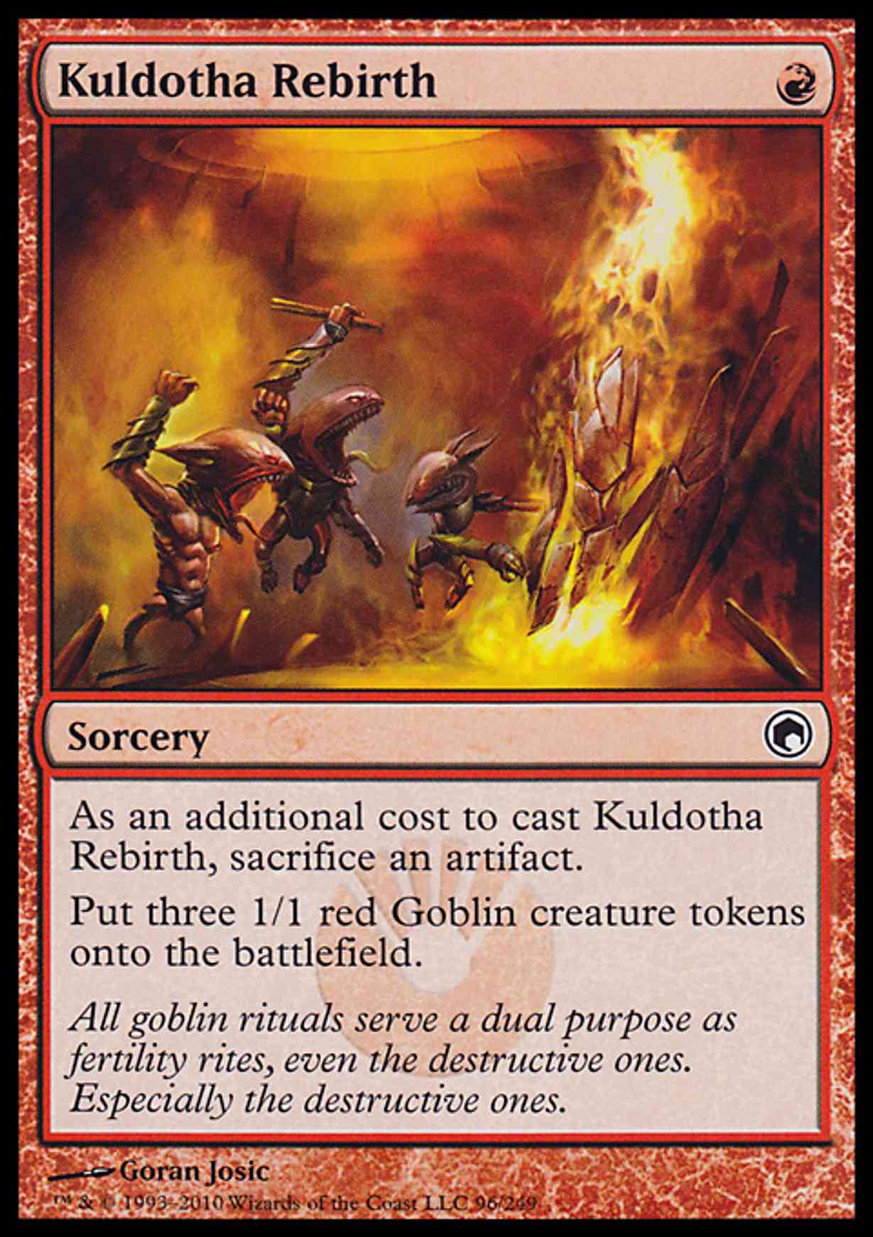 Kuldotha Rebirth magic card front