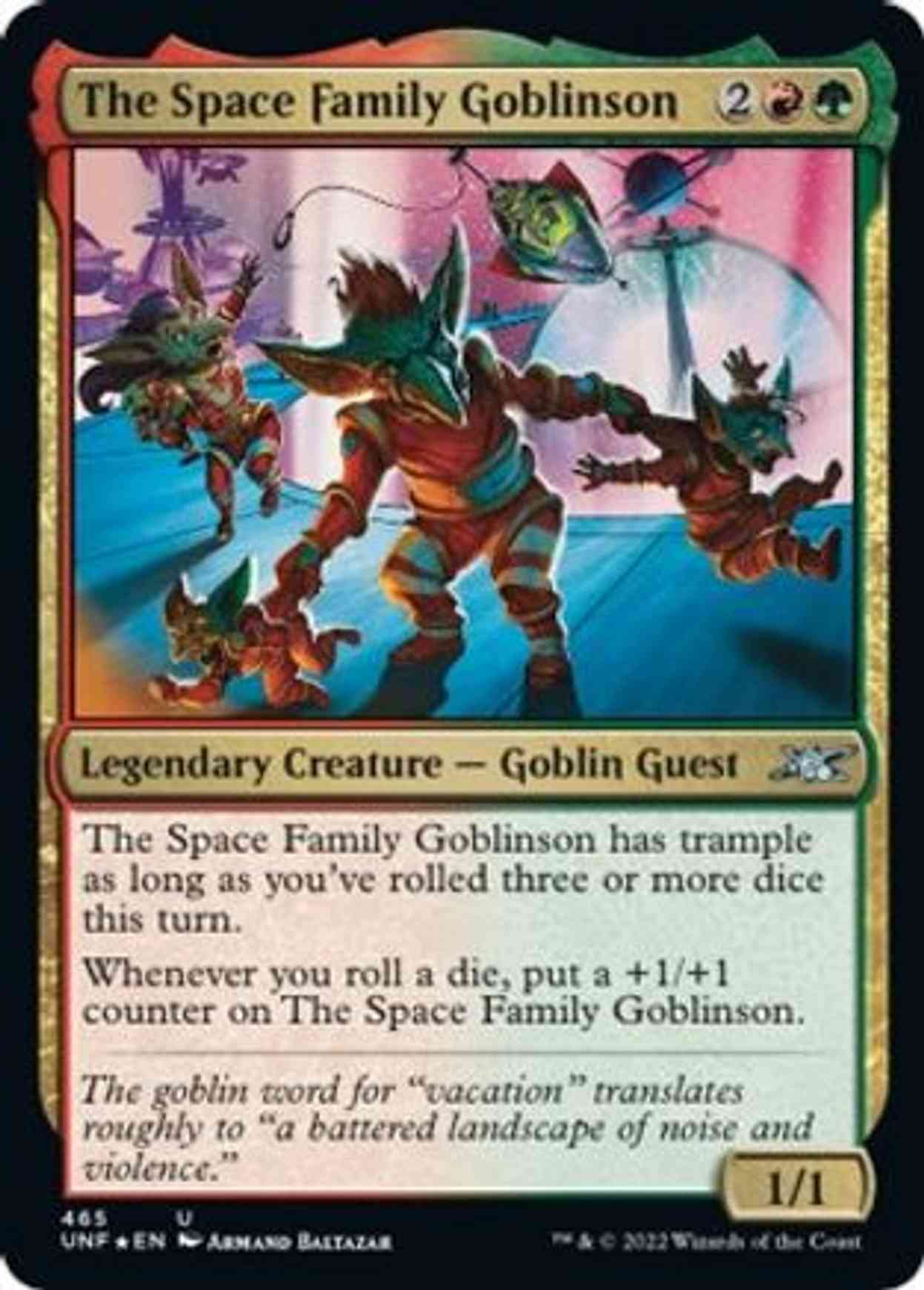 The Space Family Goblinson (Galaxy Foil) magic card front