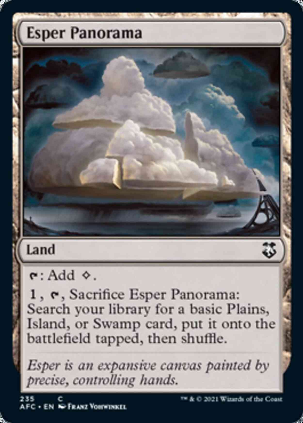 Esper Panorama magic card front