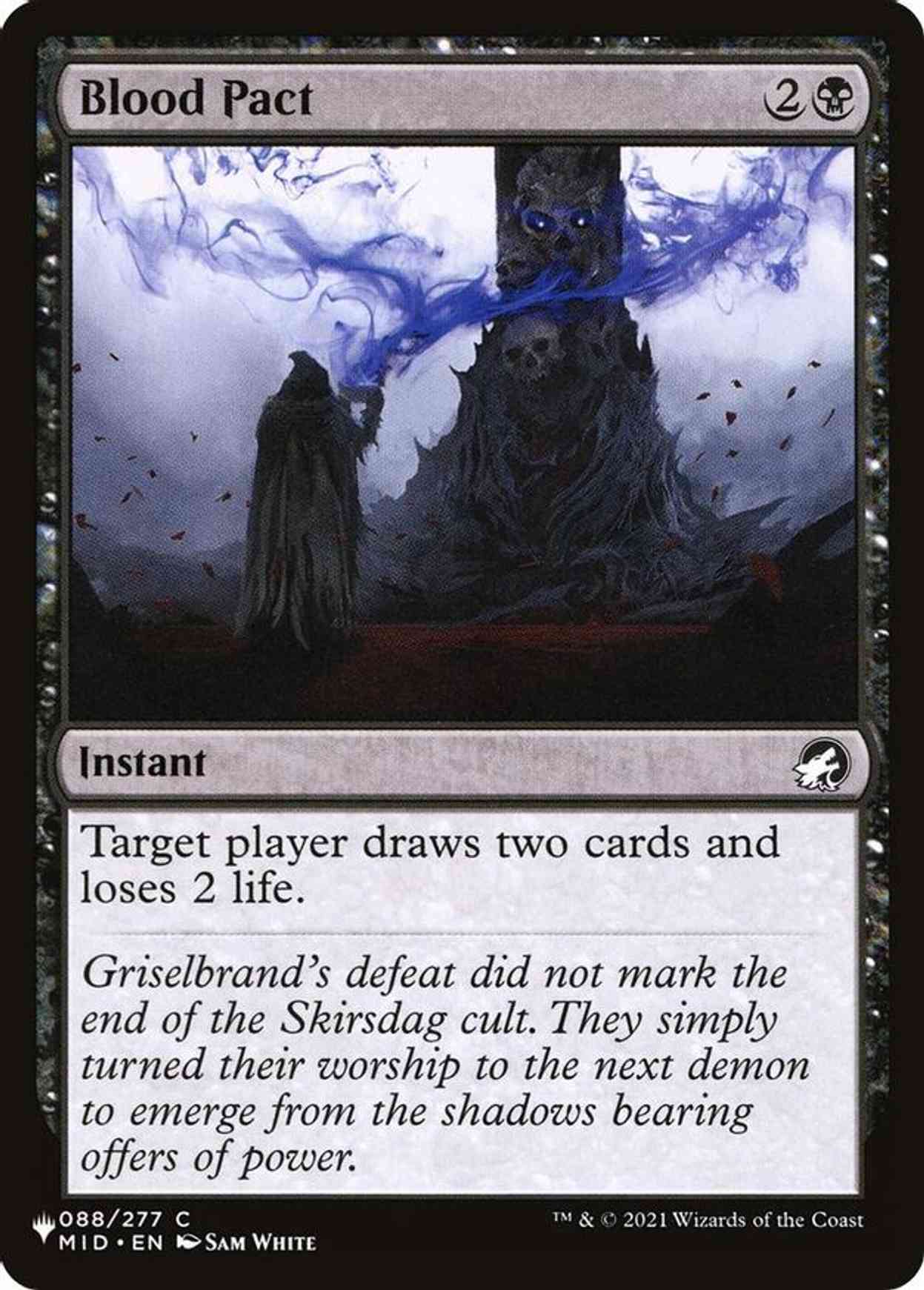 Blood Pact magic card front