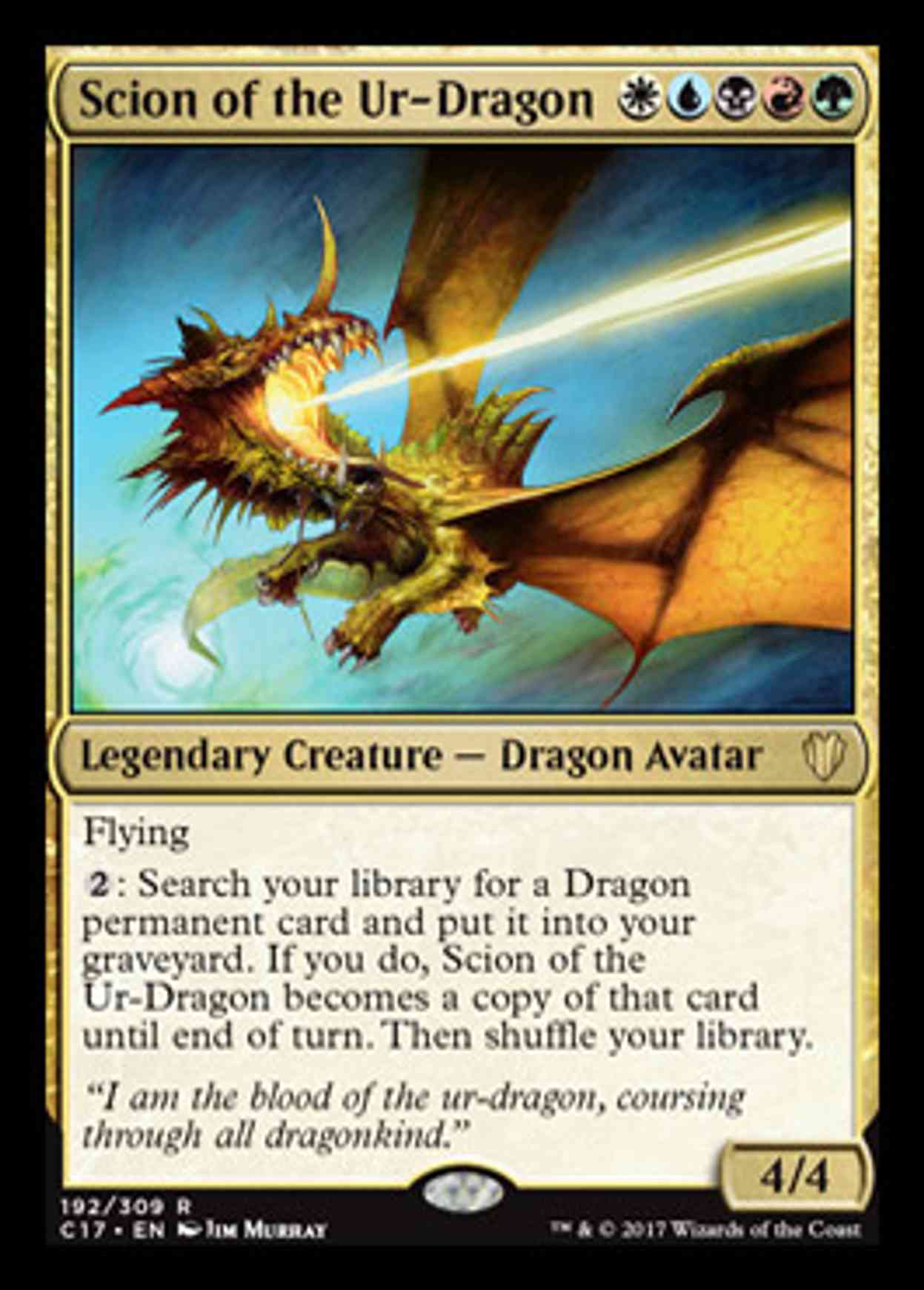 Scion of the Ur-Dragon magic card front