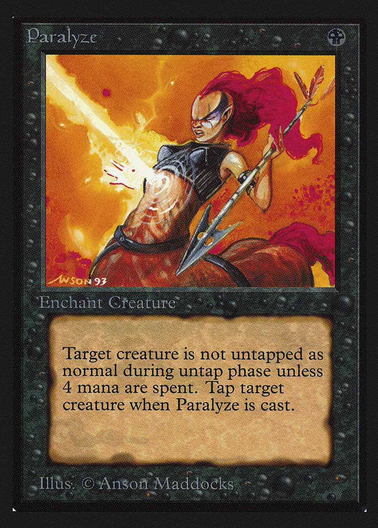 Paralyze (IE) magic card front