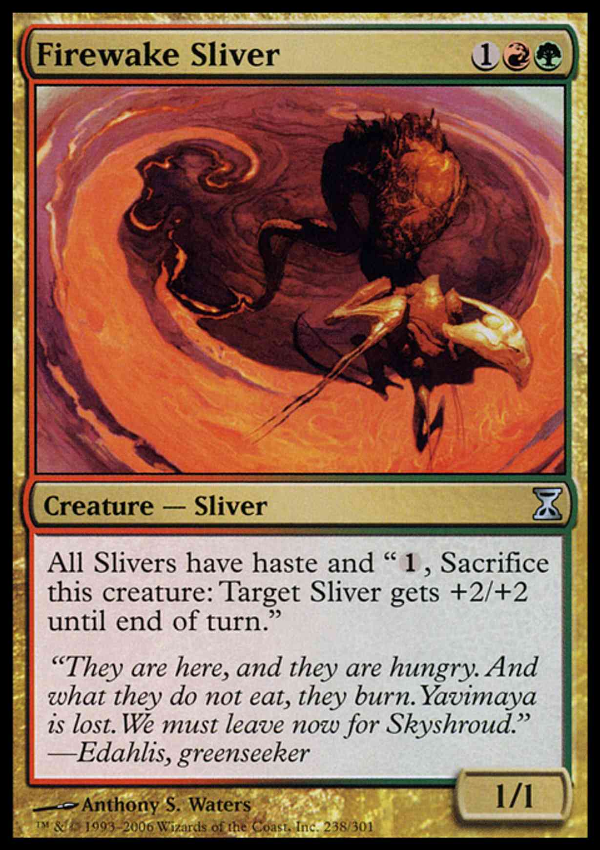 Firewake Sliver magic card front
