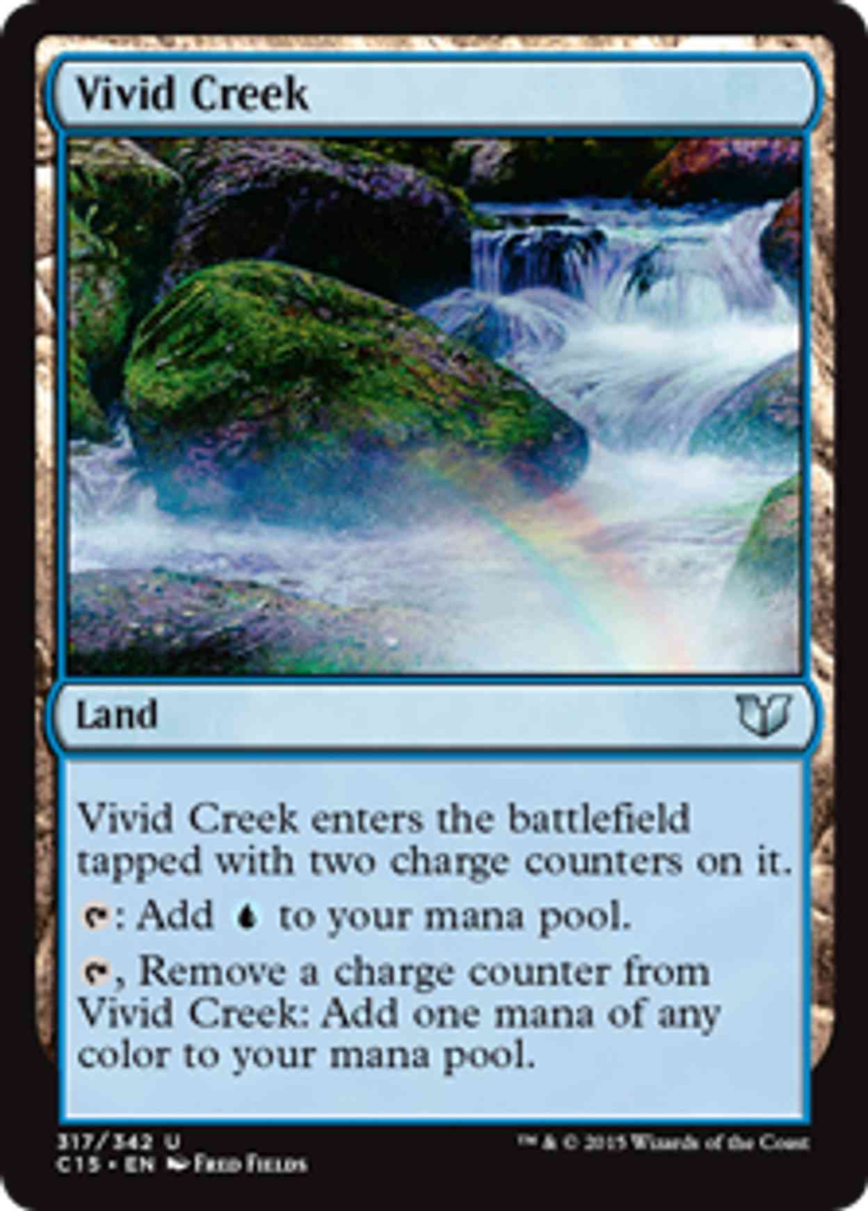Vivid Creek magic card front