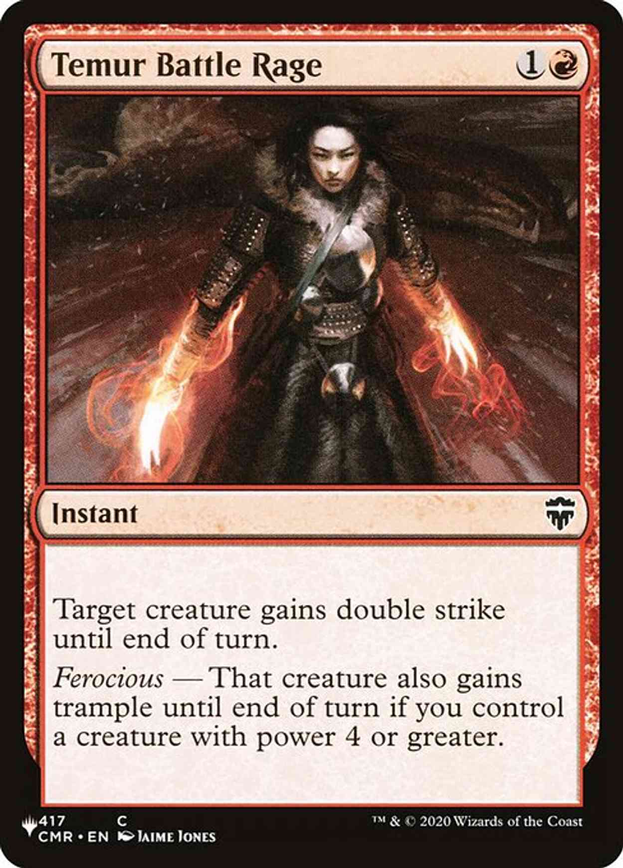 Temur Battle Rage magic card front