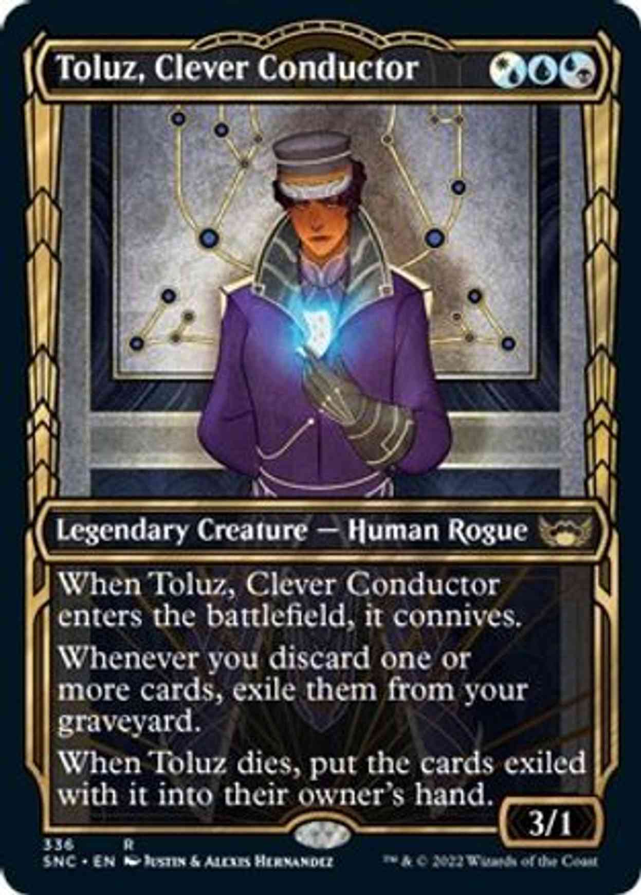 Toluz, Clever Conductor (Showcase) magic card front