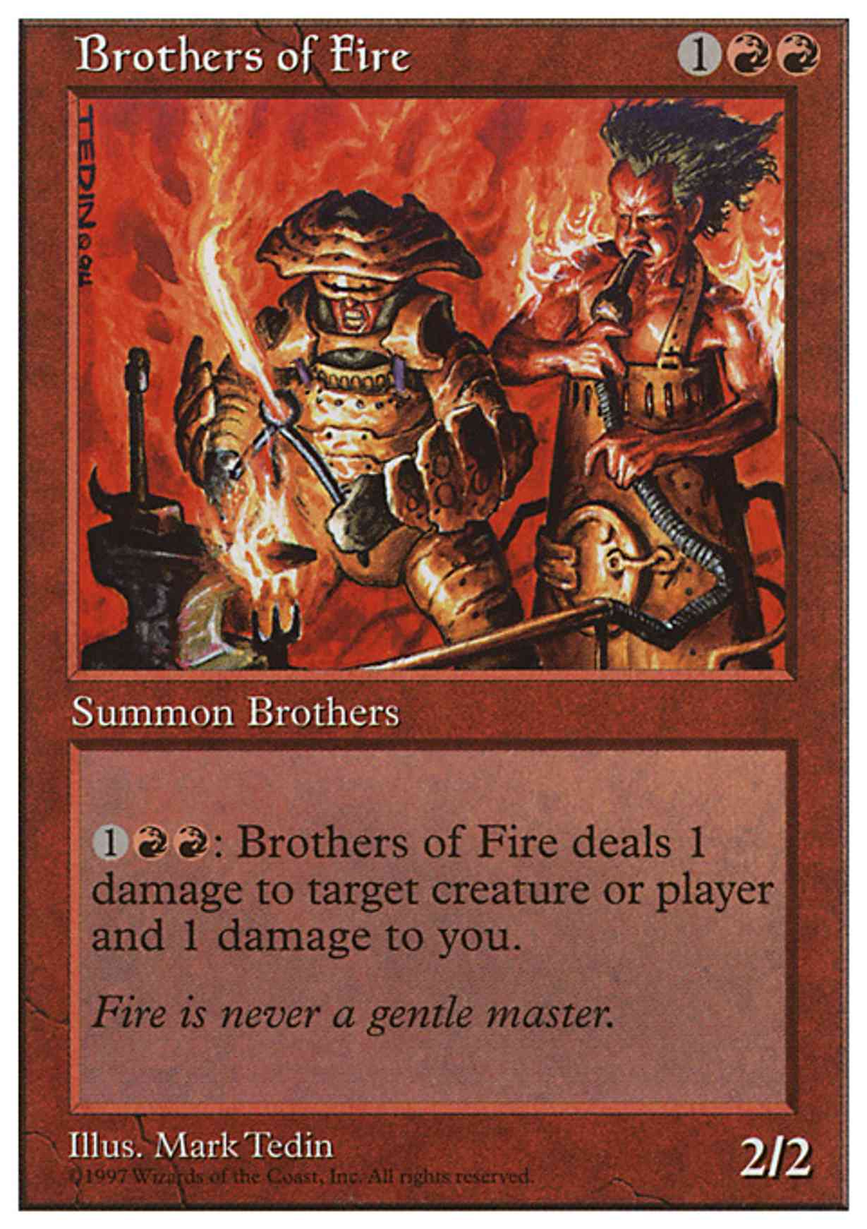 Brothers of Fire magic card front