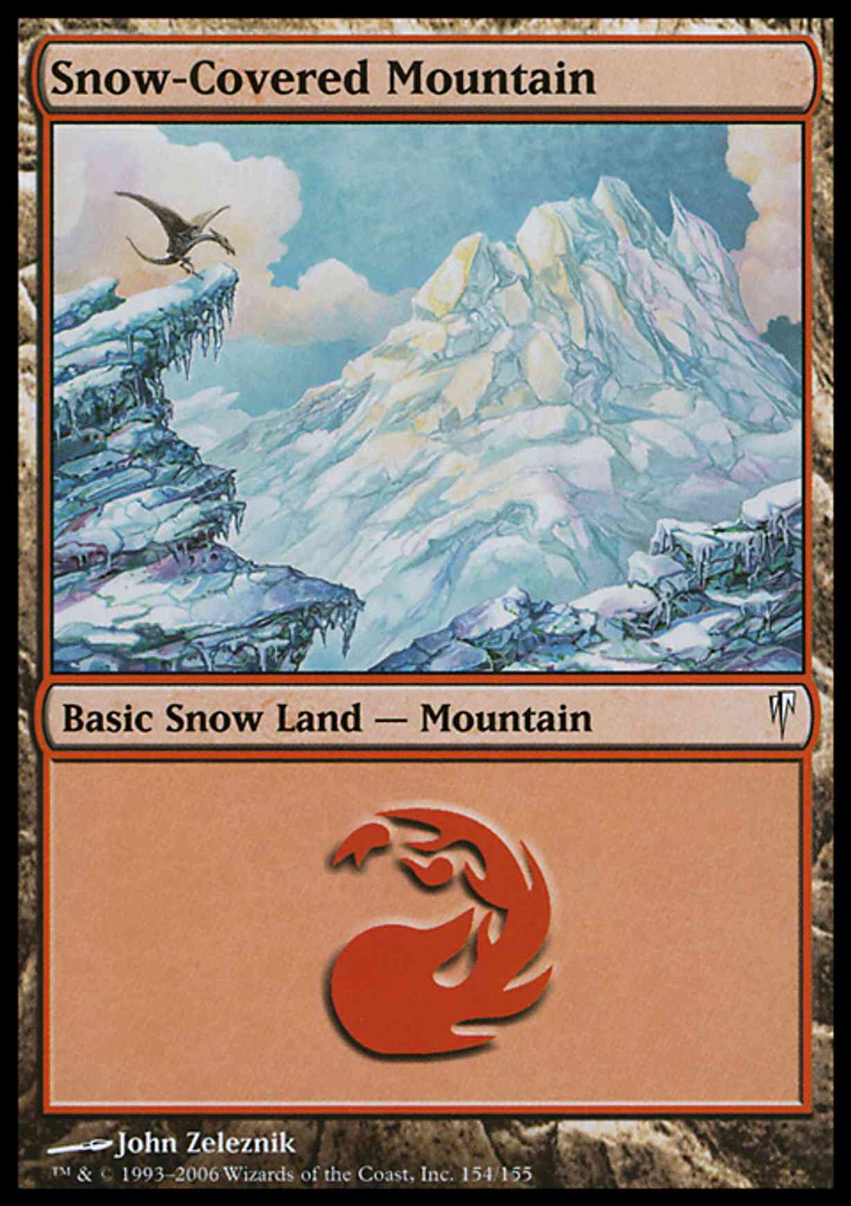 Snow-Covered Mountain magic card front