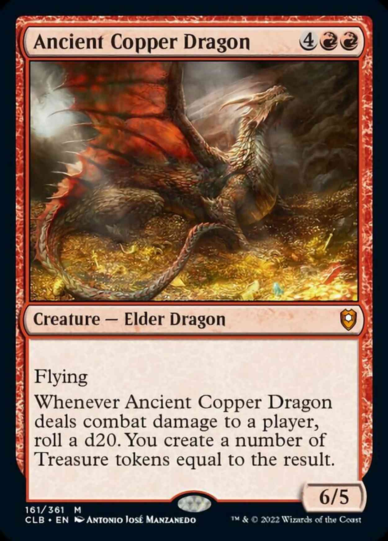 Ancient Copper Dragon magic card front