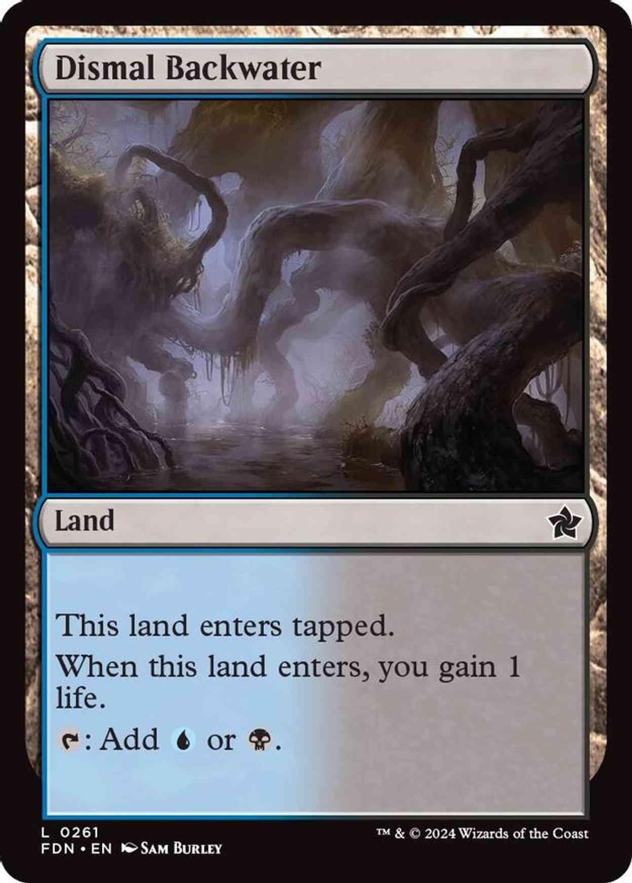 Dismal Backwater magic card front