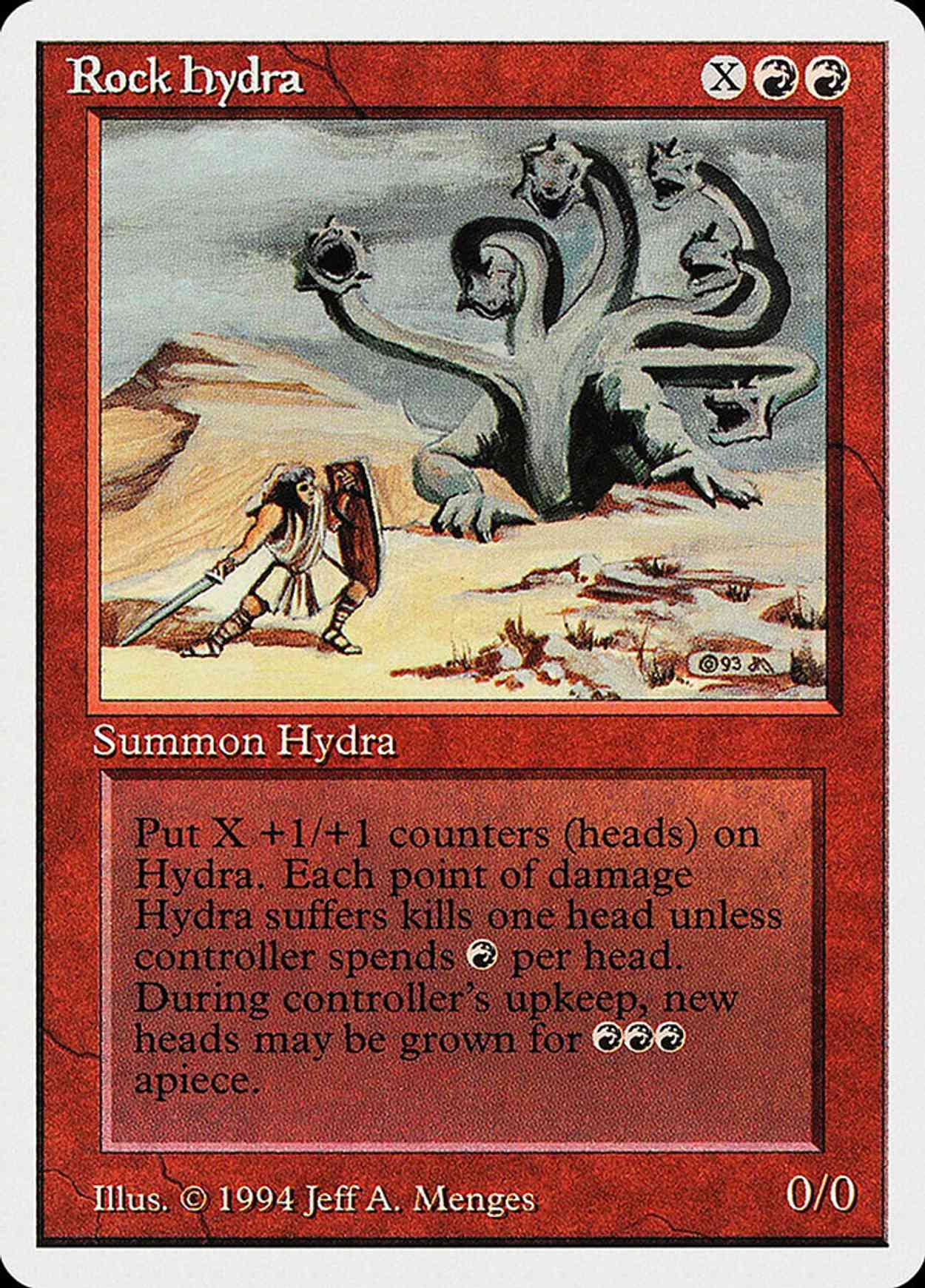Rock Hydra magic card front