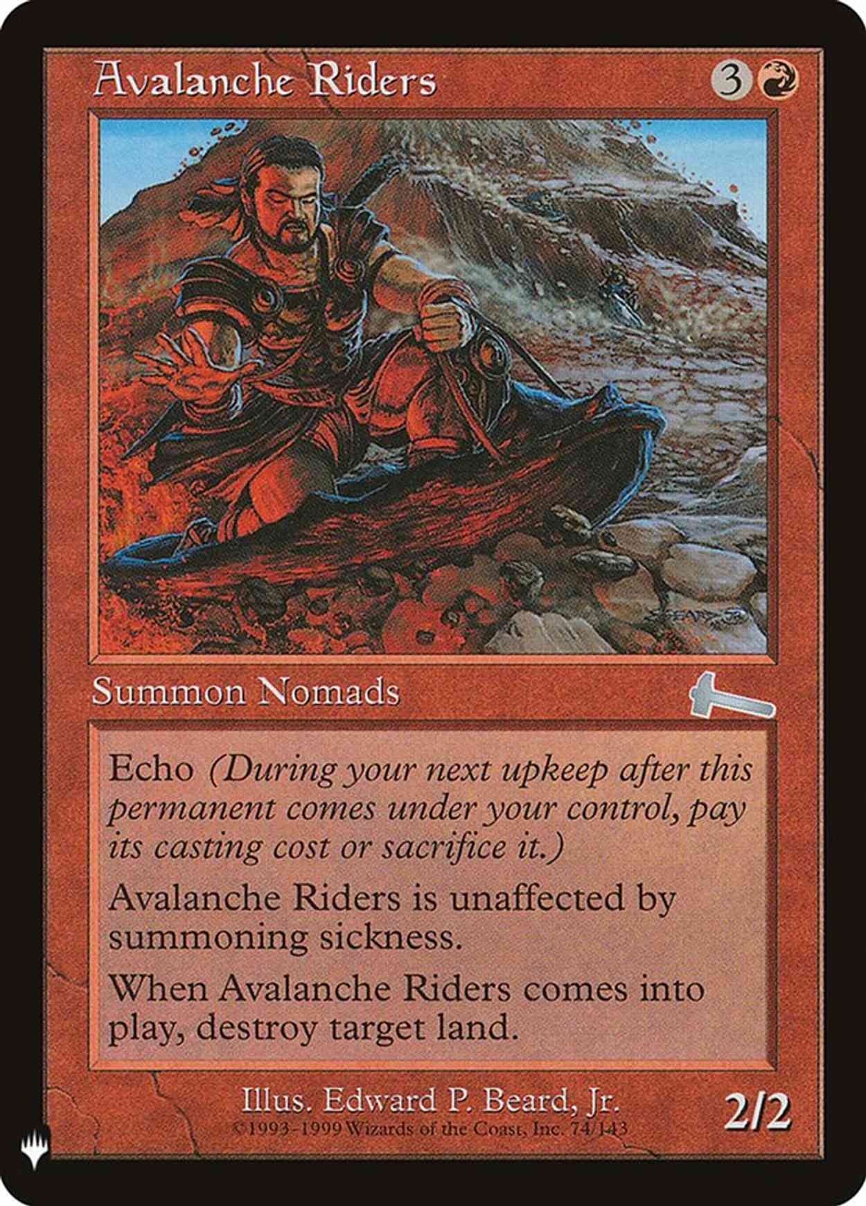 Avalanche Riders magic card front