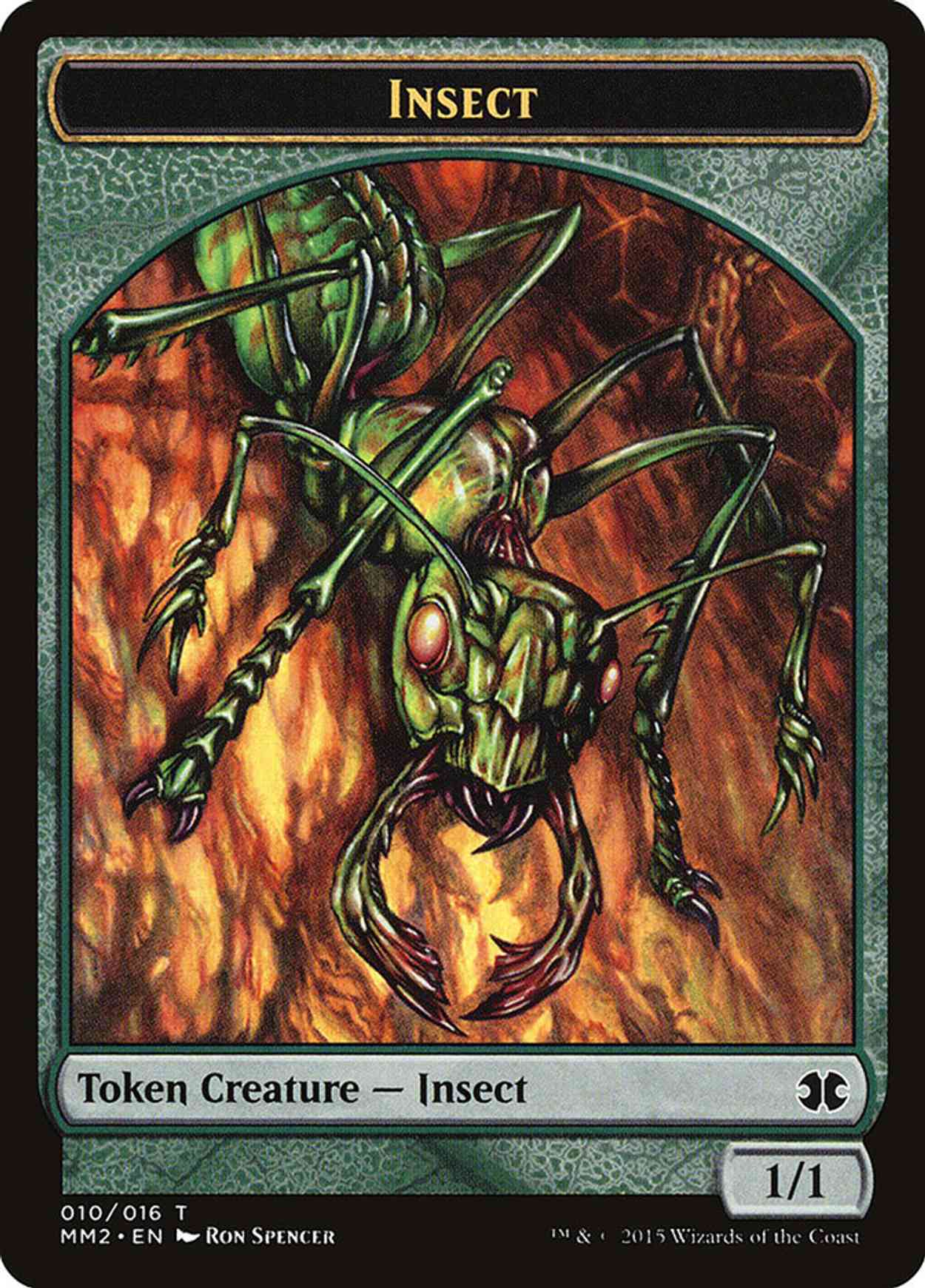 Insect Token magic card front