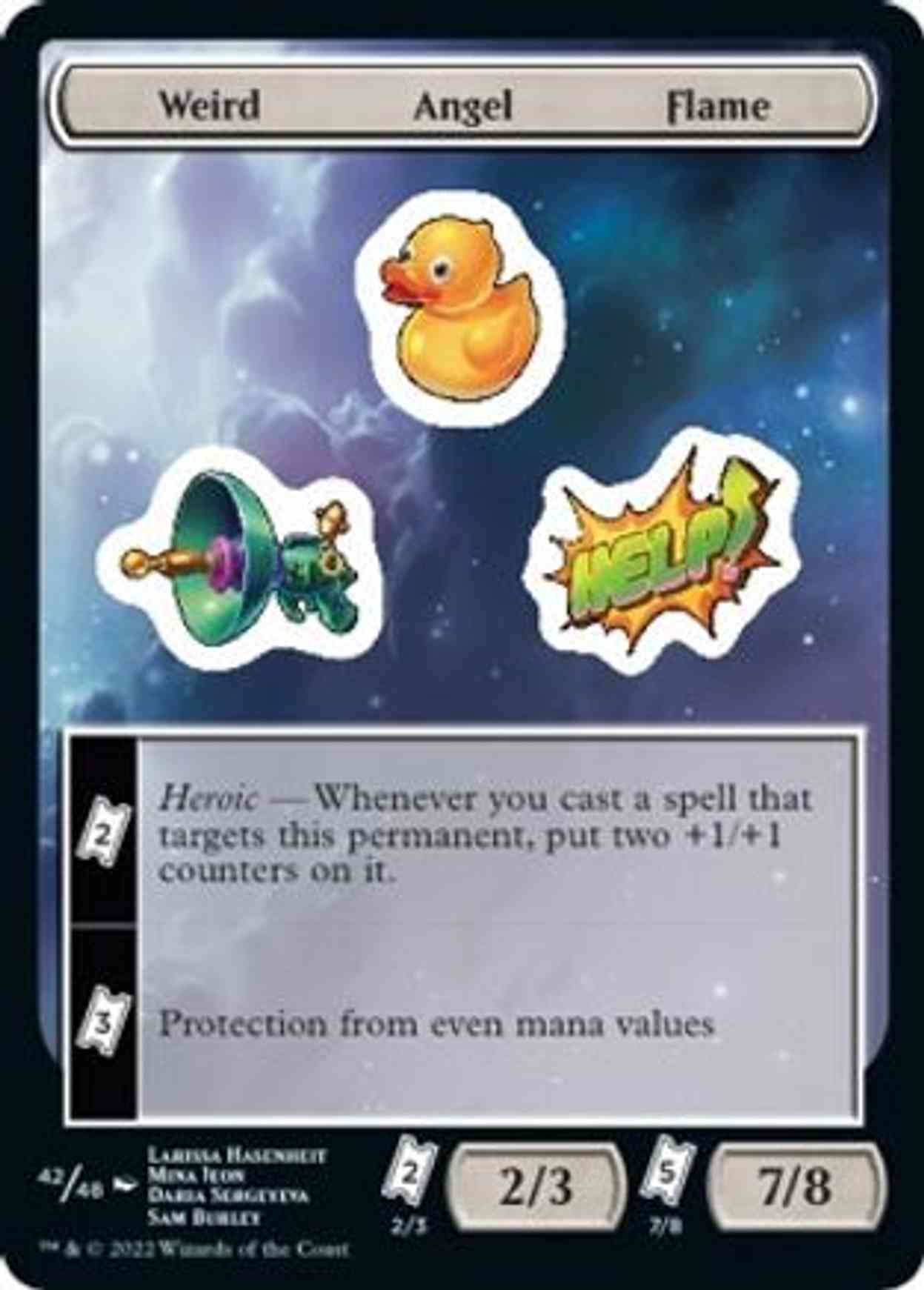 Weird Angel Flame magic card front